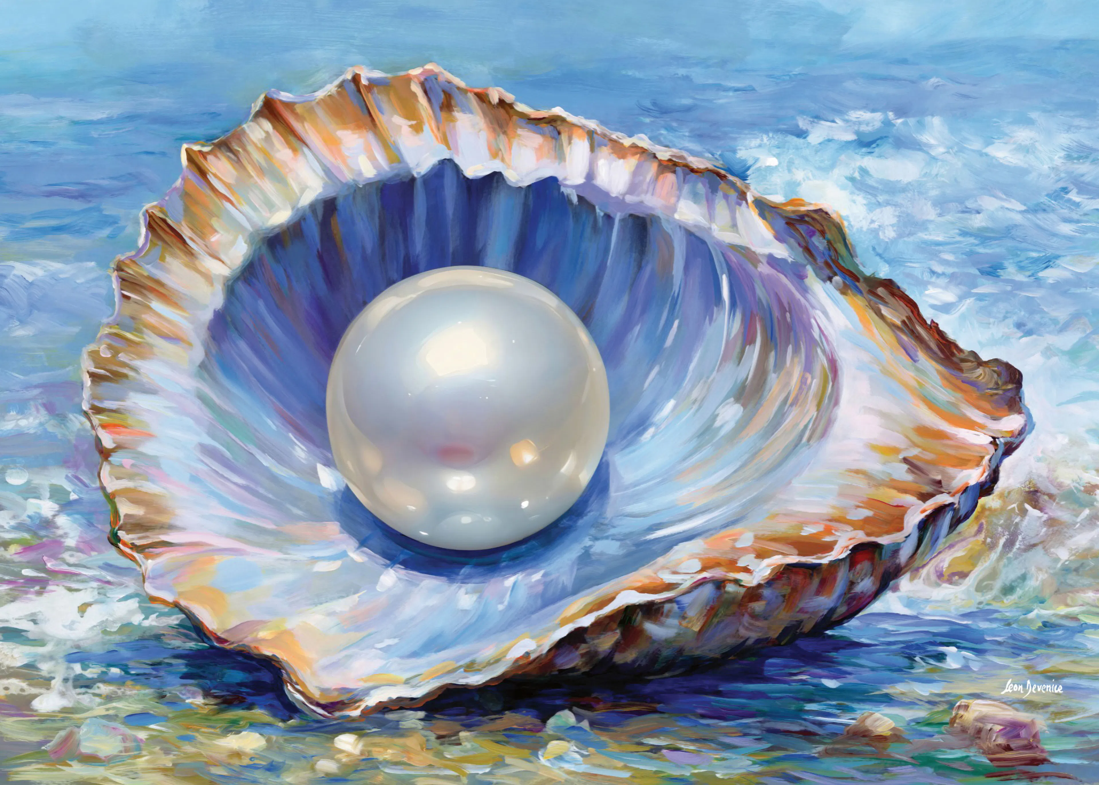 Leon Devenice - 굴껍질 진주 포스터 0