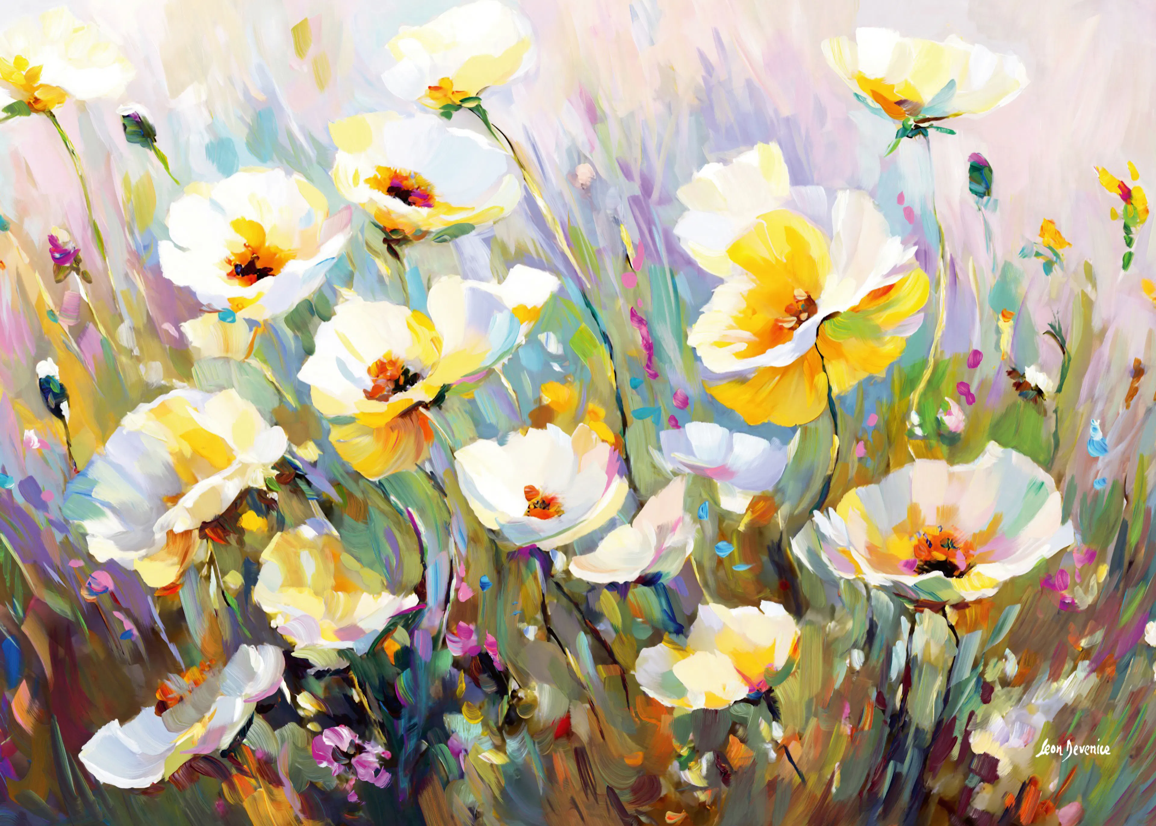 Leon Devenice - 햇살 가득한 꽃잎 포스터 0