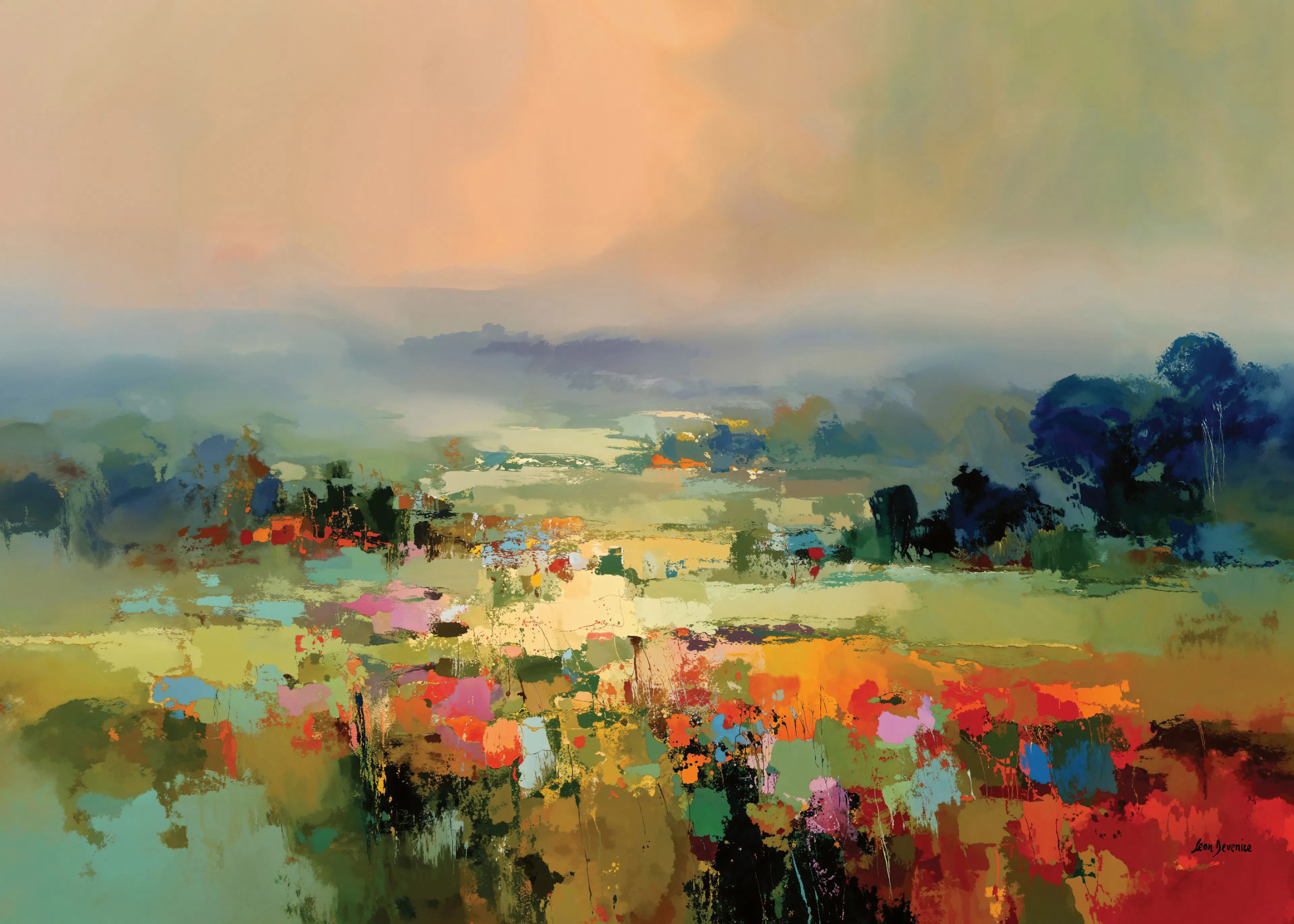 Leon Devenice - Abstract Fields 포스터 0