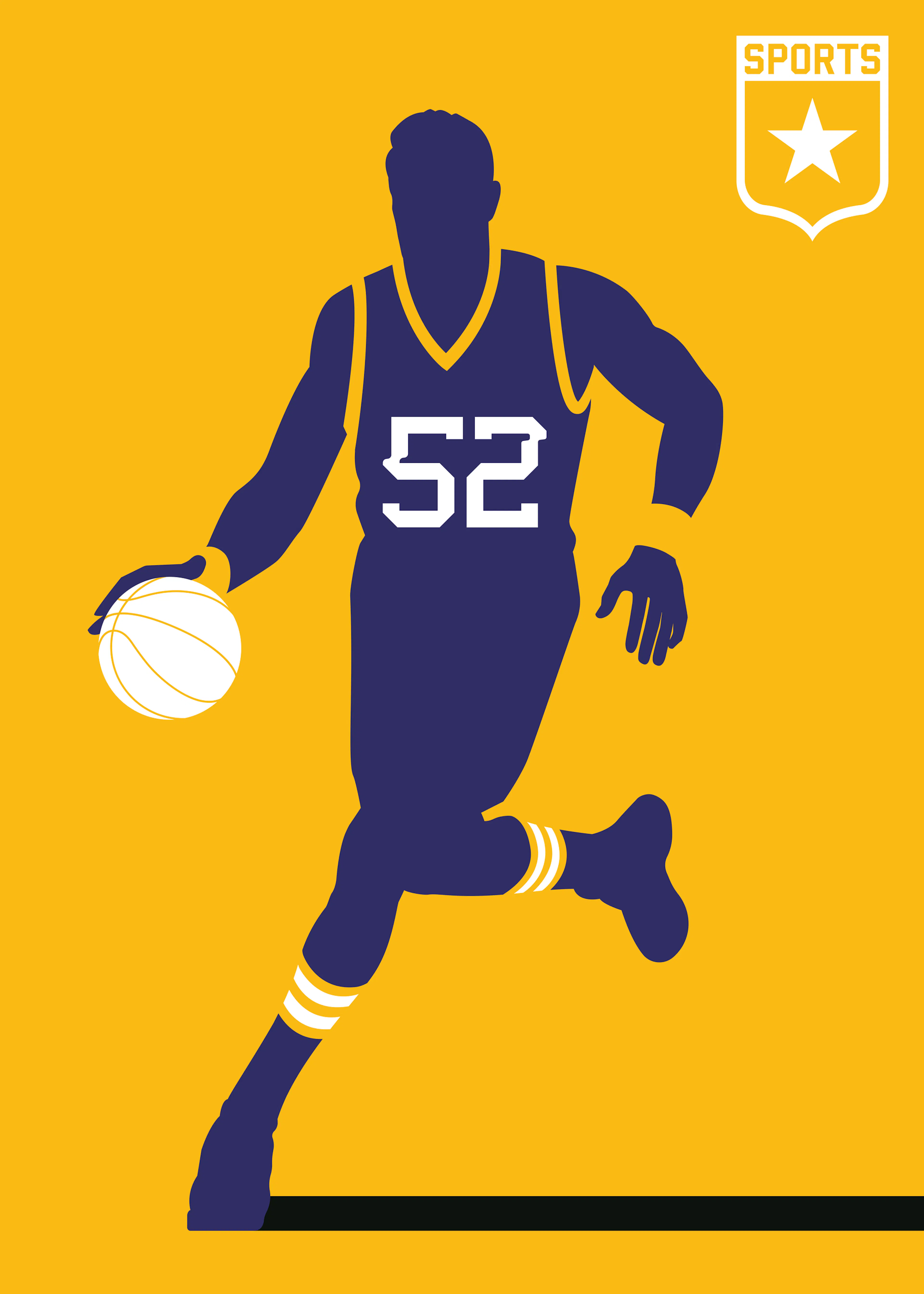 Bo Lundberg - Basketball Sports Art Poster 0