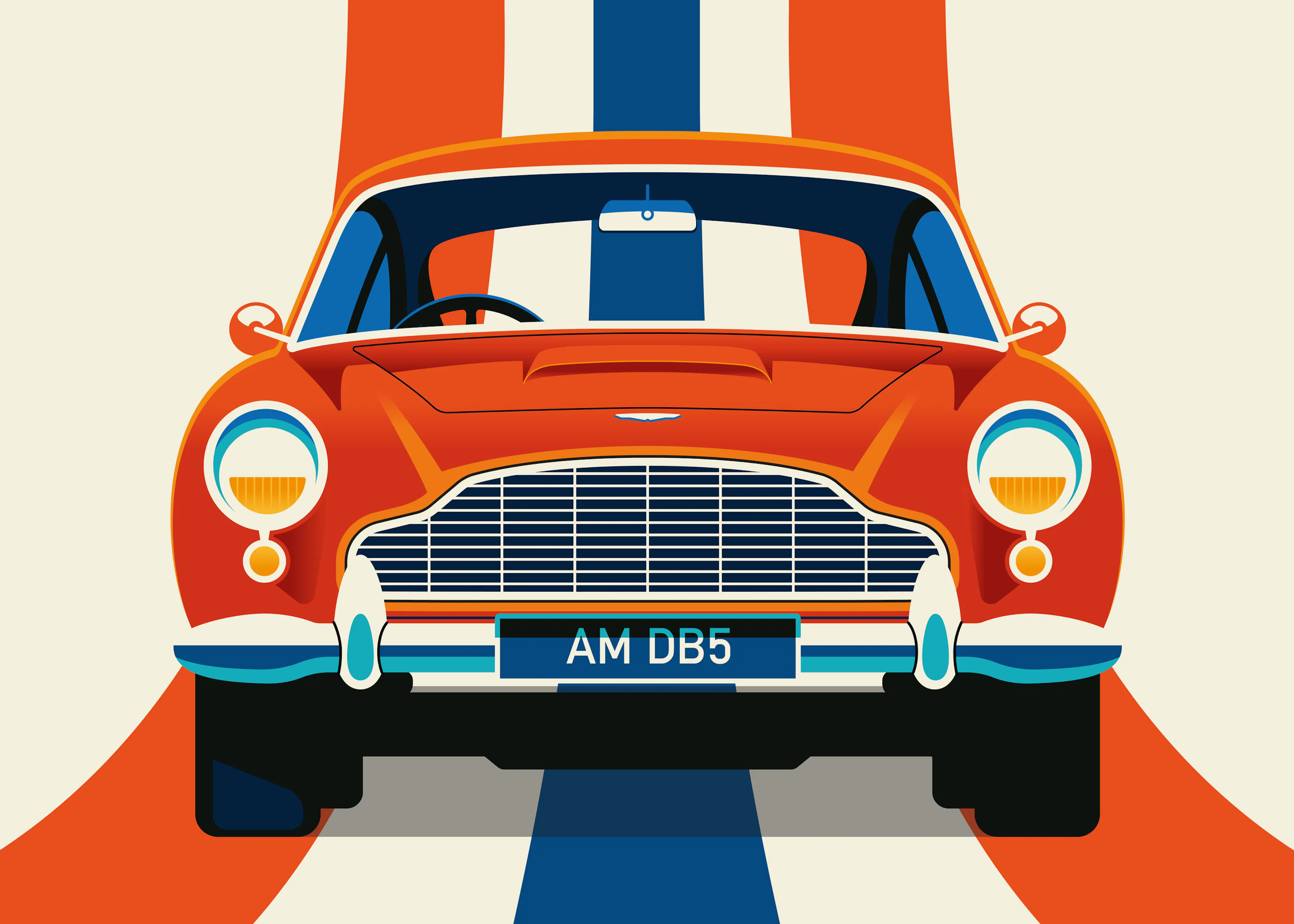 Bo Lundberg - Red Sports Car Poster 0