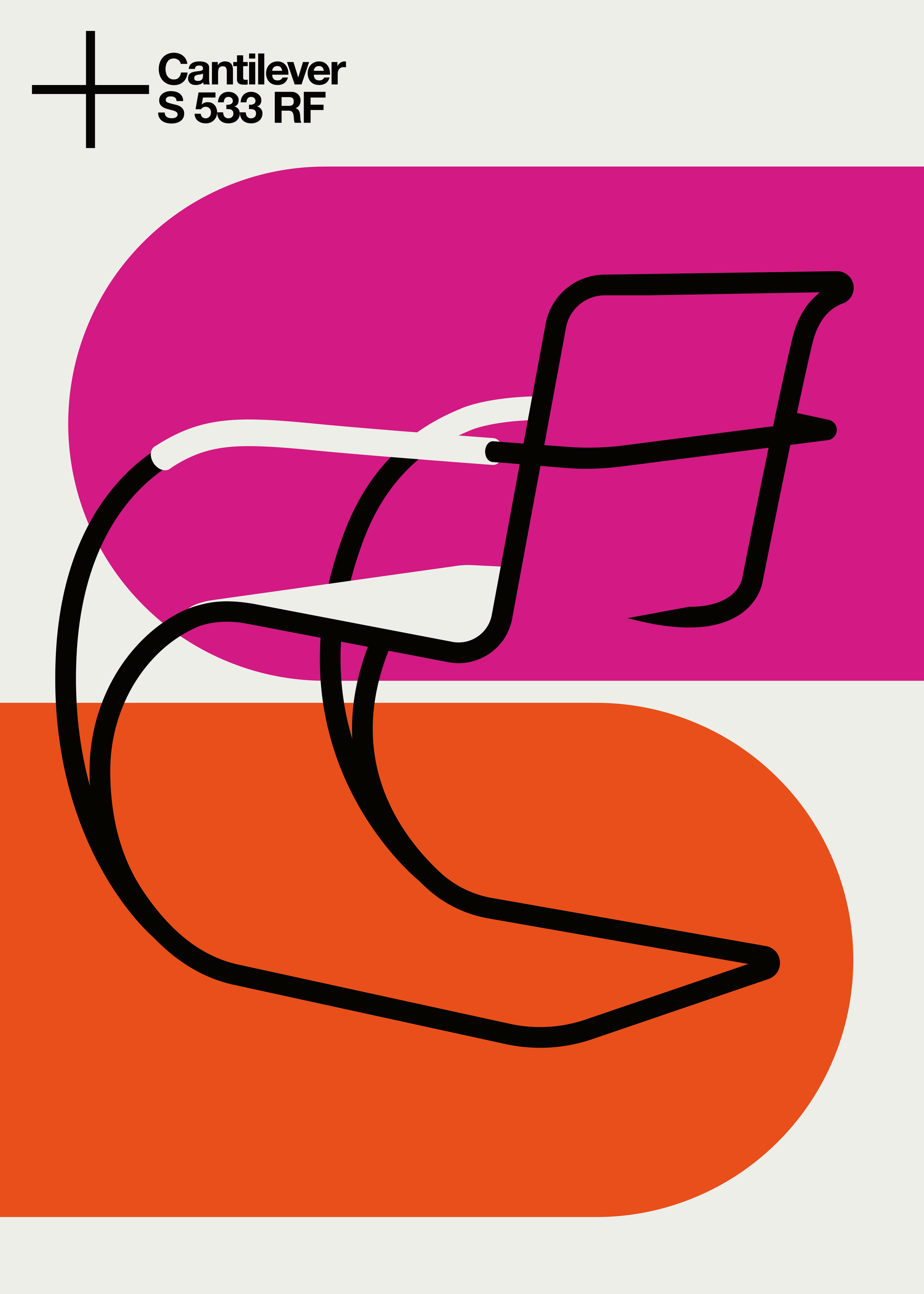 Stol Poster Bo Lundberg - Cantilever Stol Plakat