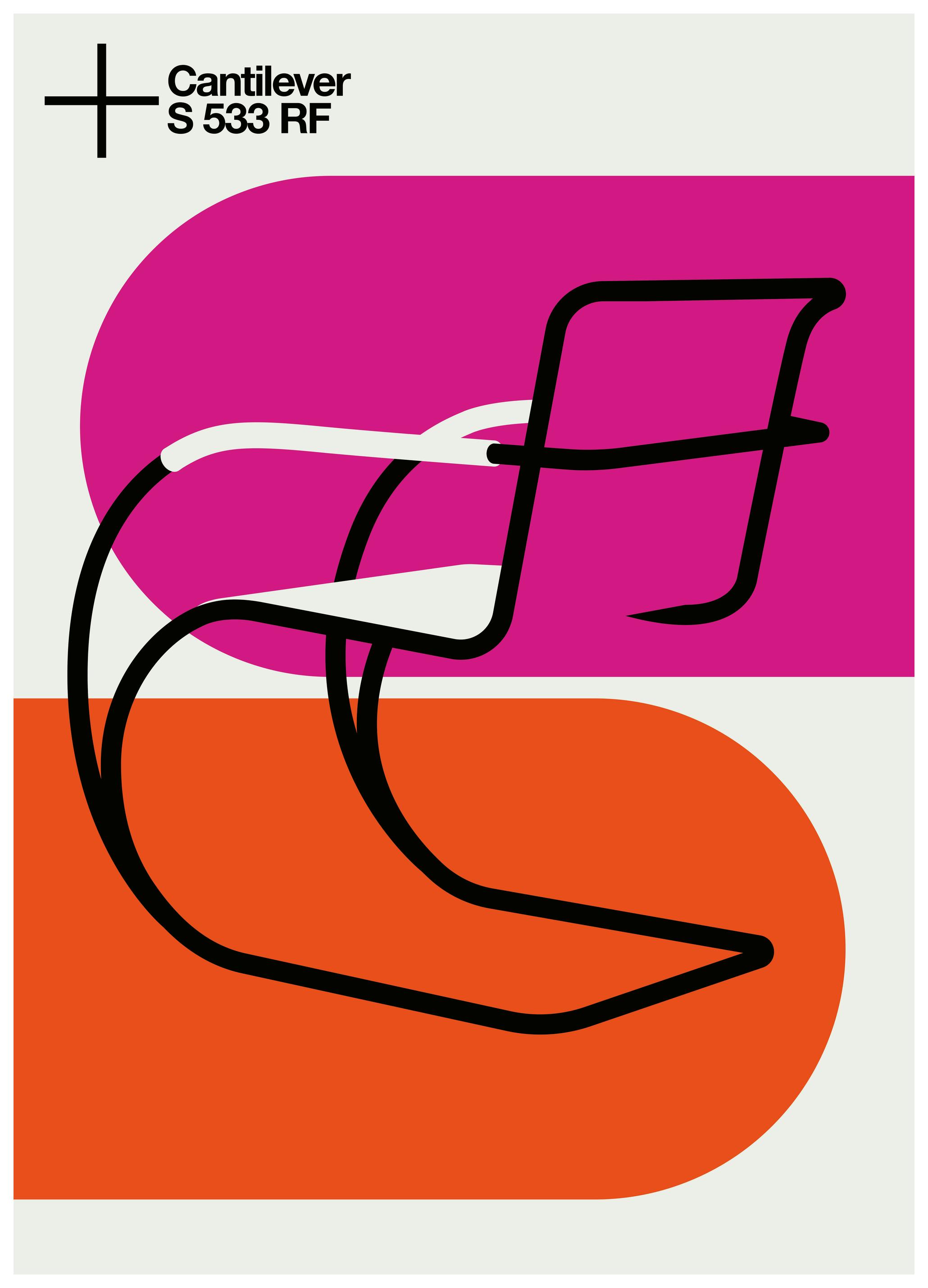Bo Lundberg - Cantileverstol Poster (21x30 cm) - Poster Store