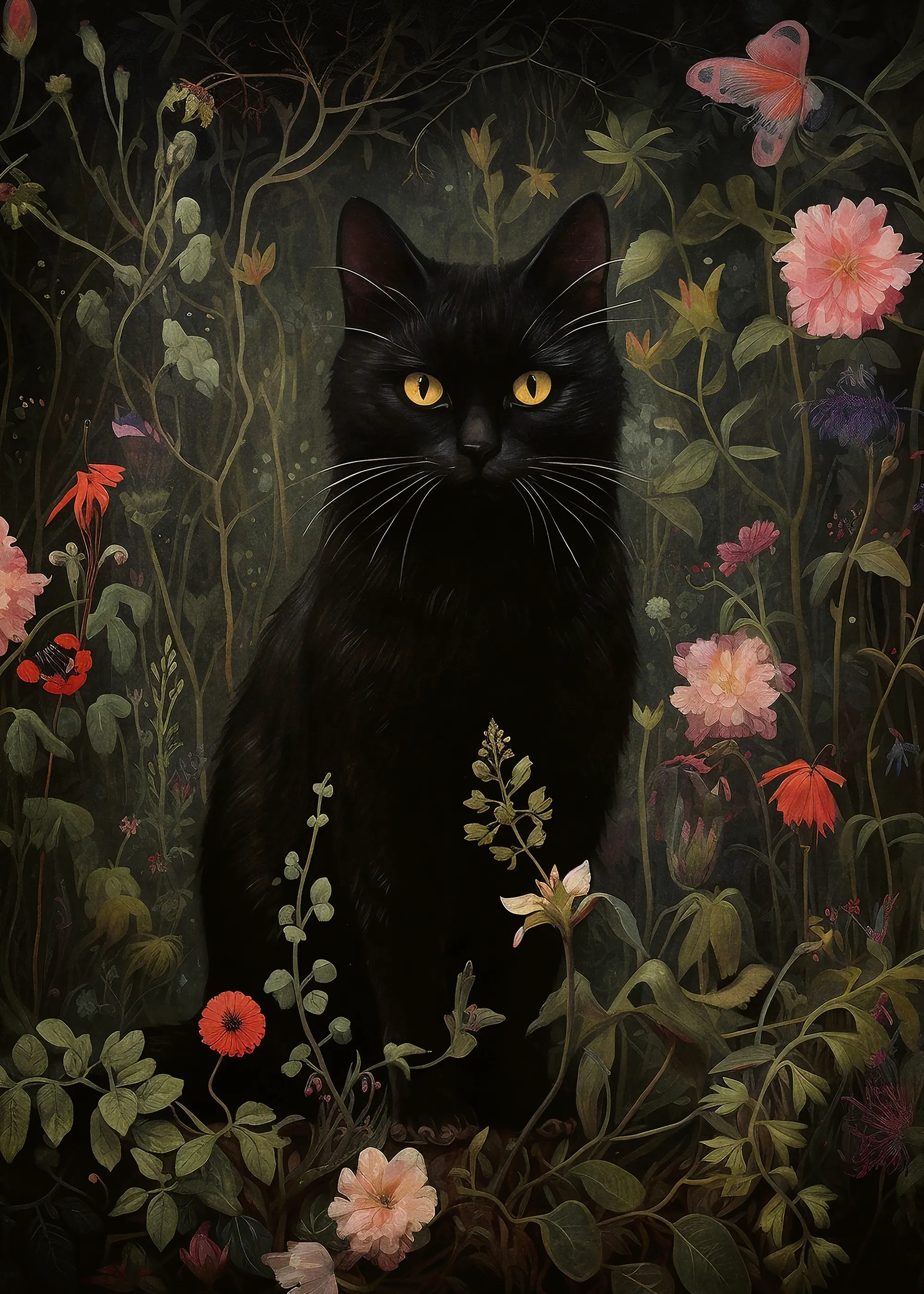 Olga Telnova - Schwarze Katze Poster 0