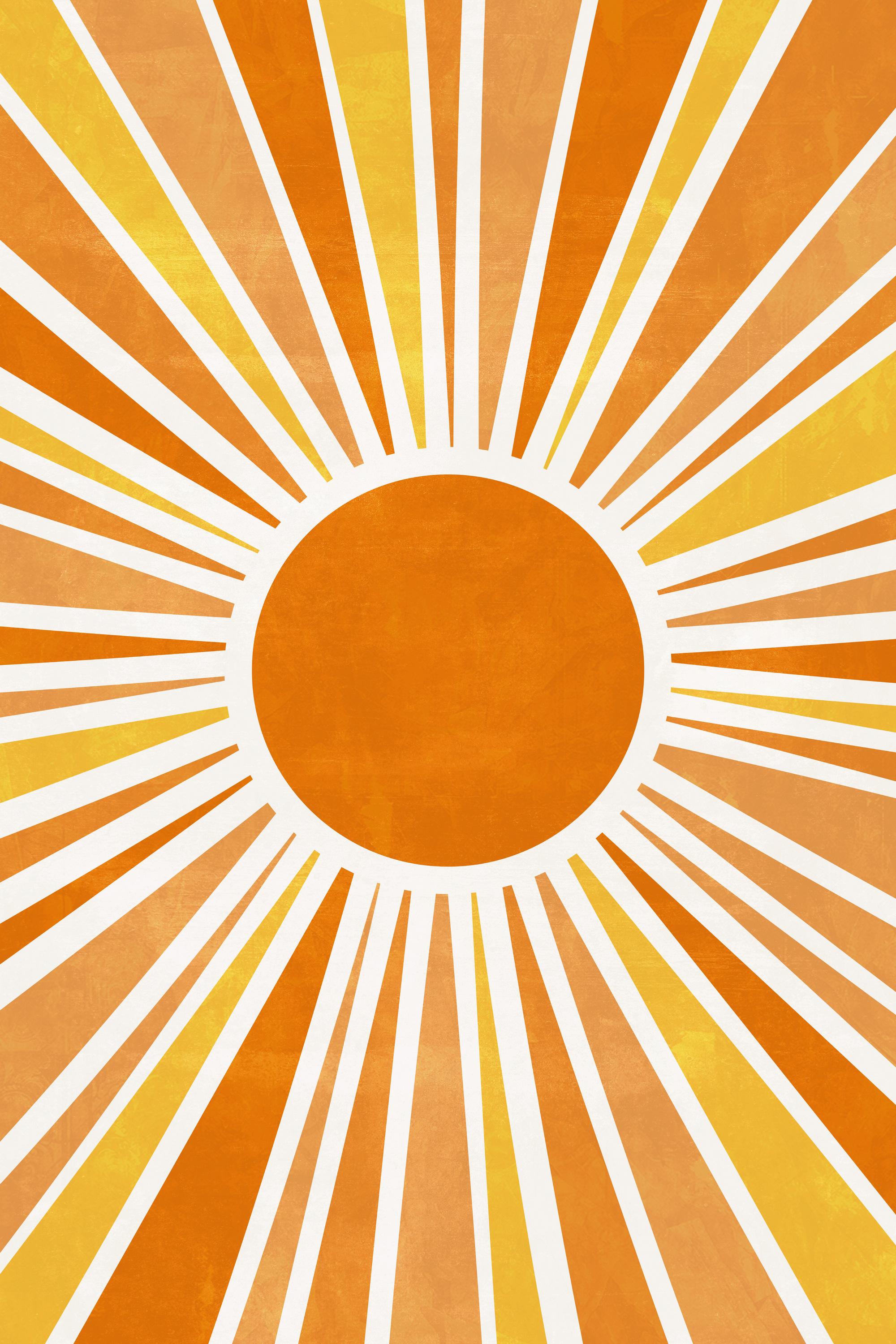 Olga Telnova - Sunburst Retro Poster