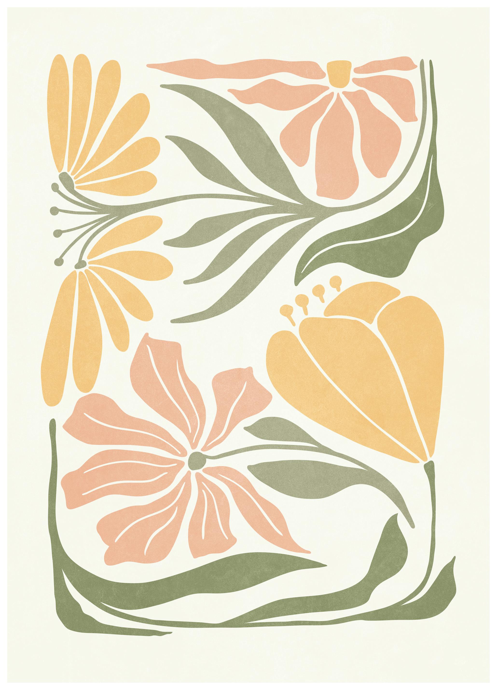 Olga Telnova - Floral Abstract Poster (50x70 cm) - Poster Store
