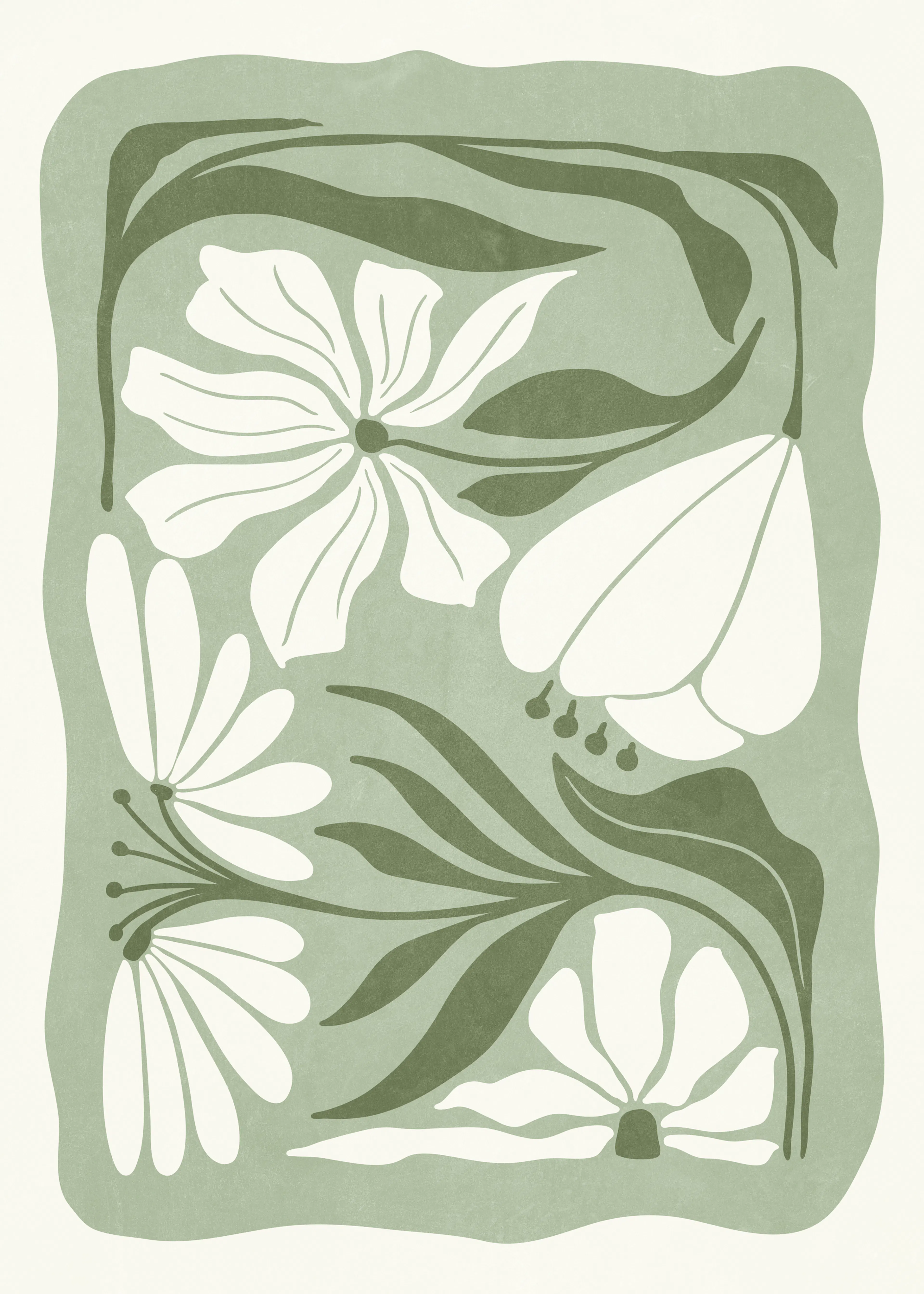 Olga Telnova - Abstract Floral Poster 0