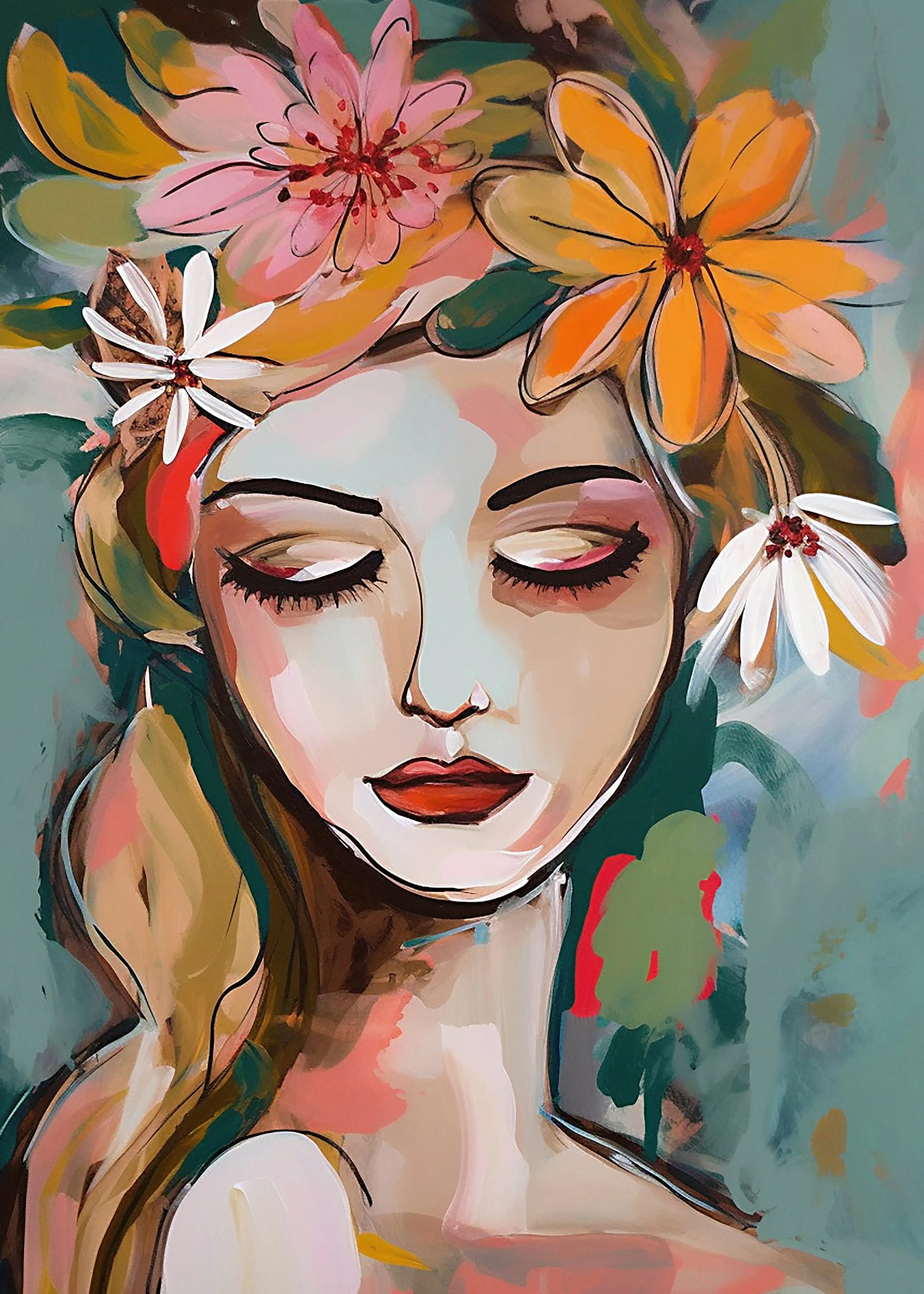 Olga Telnova - Flower Girl Poster 0