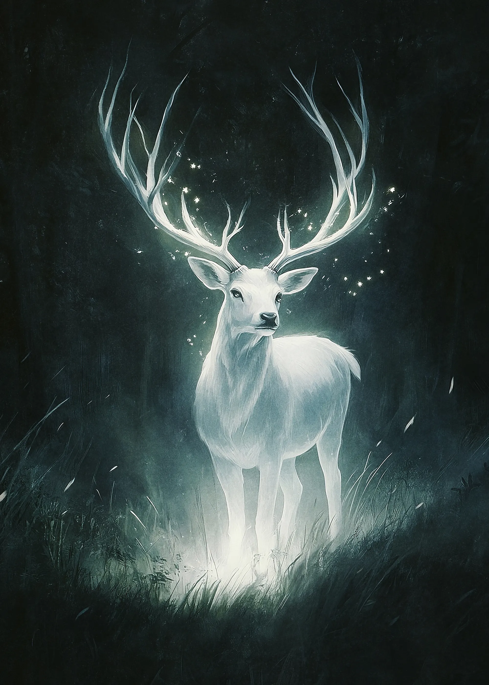 Olga Telnova - Weißer Hirsch Poster 0