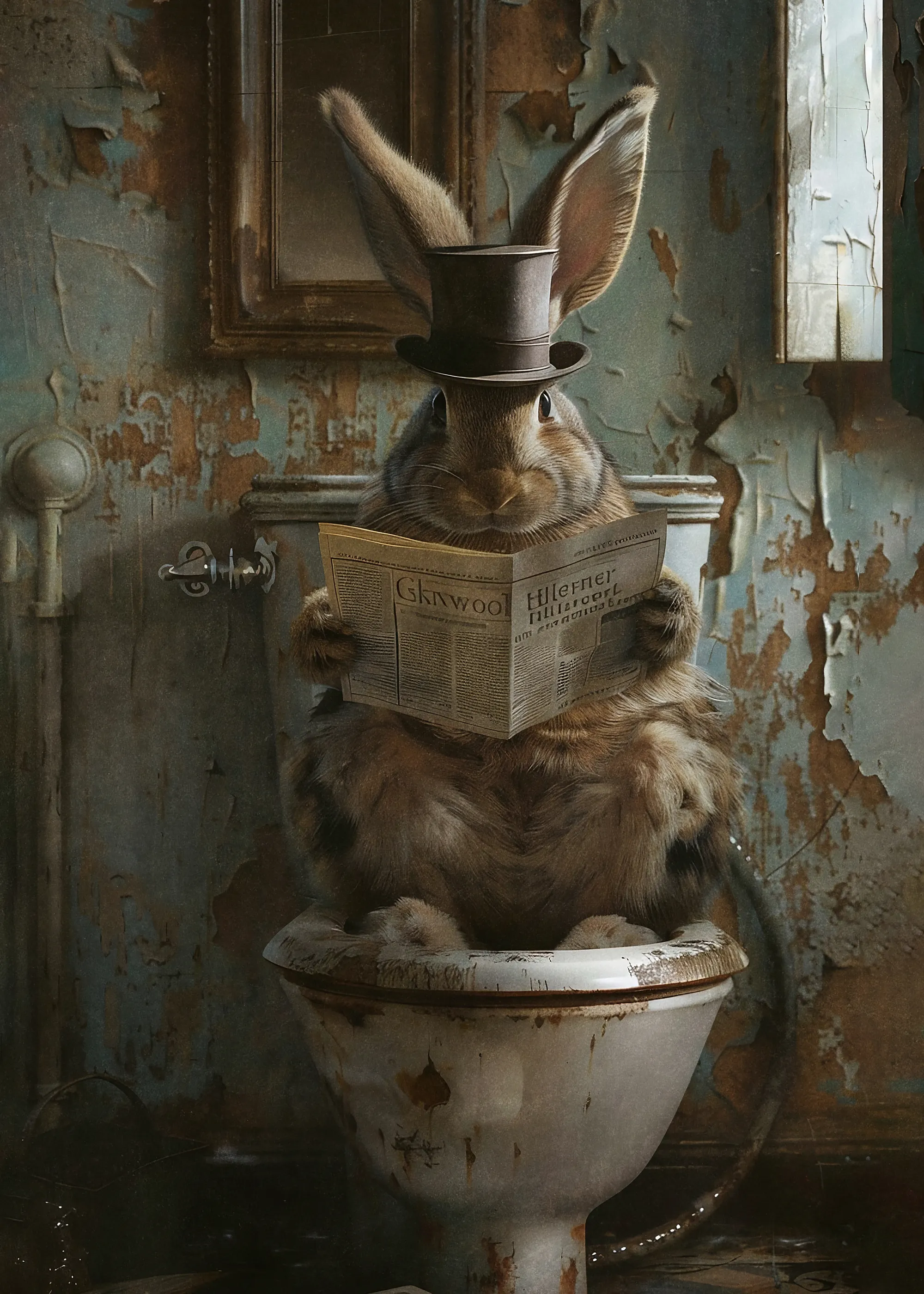 Olga Telnova - Lapin Lisant Affiche 0