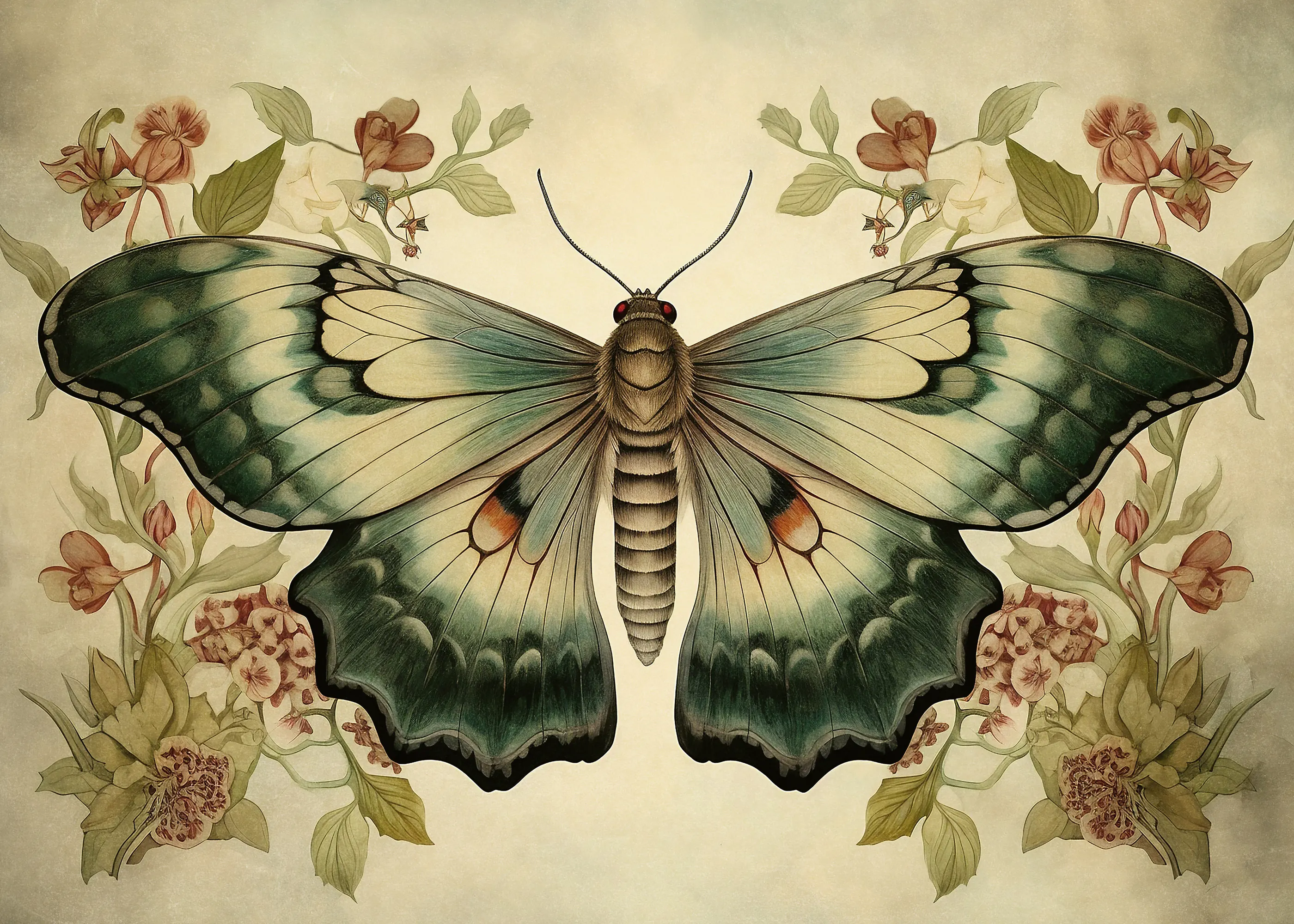 Olga Telnova - Papillon Vert Poster 0