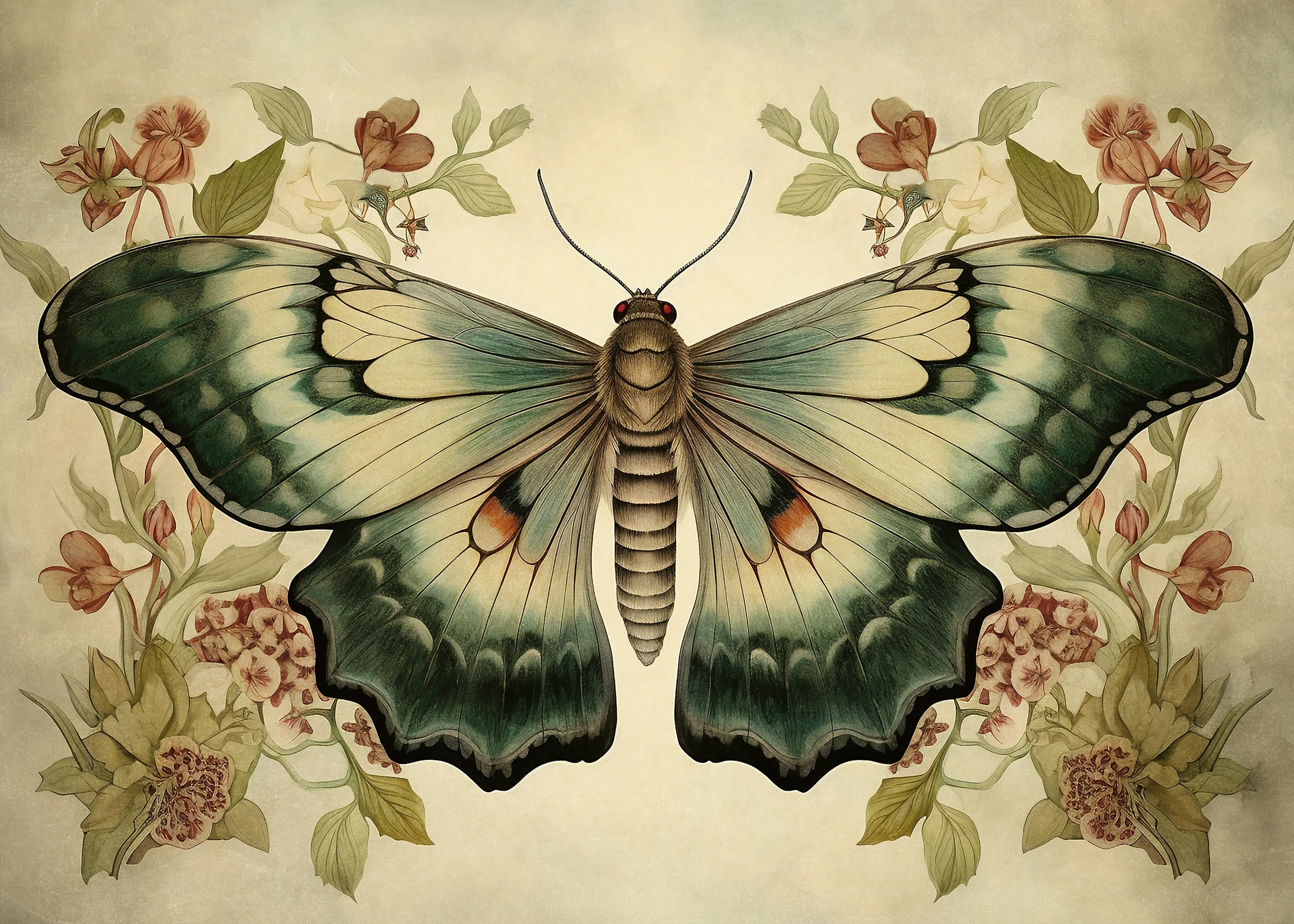 Olga Telnova - Papillon Vert Poster 0