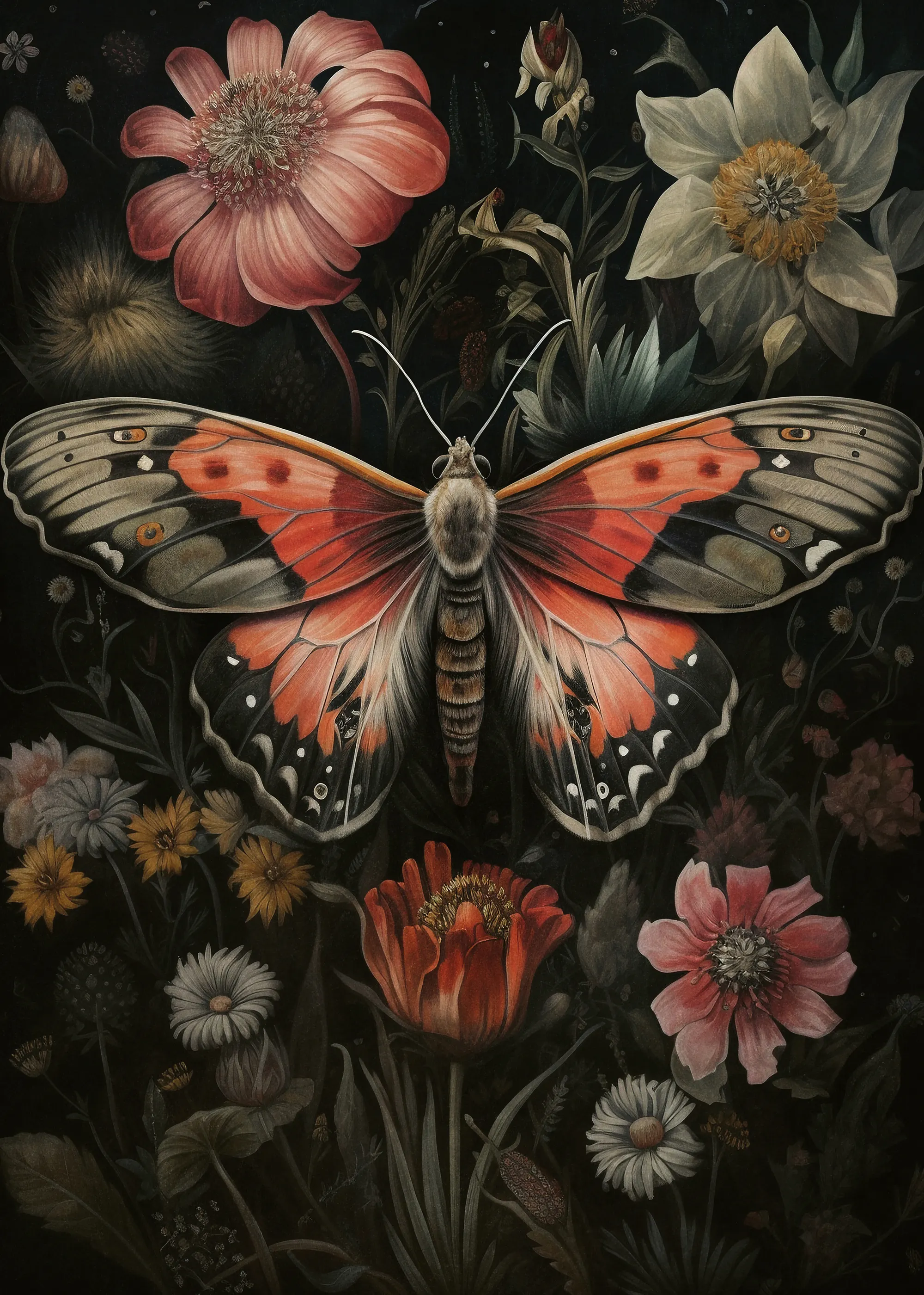 Olga Telnova - Papillon Vintage Affiche 0