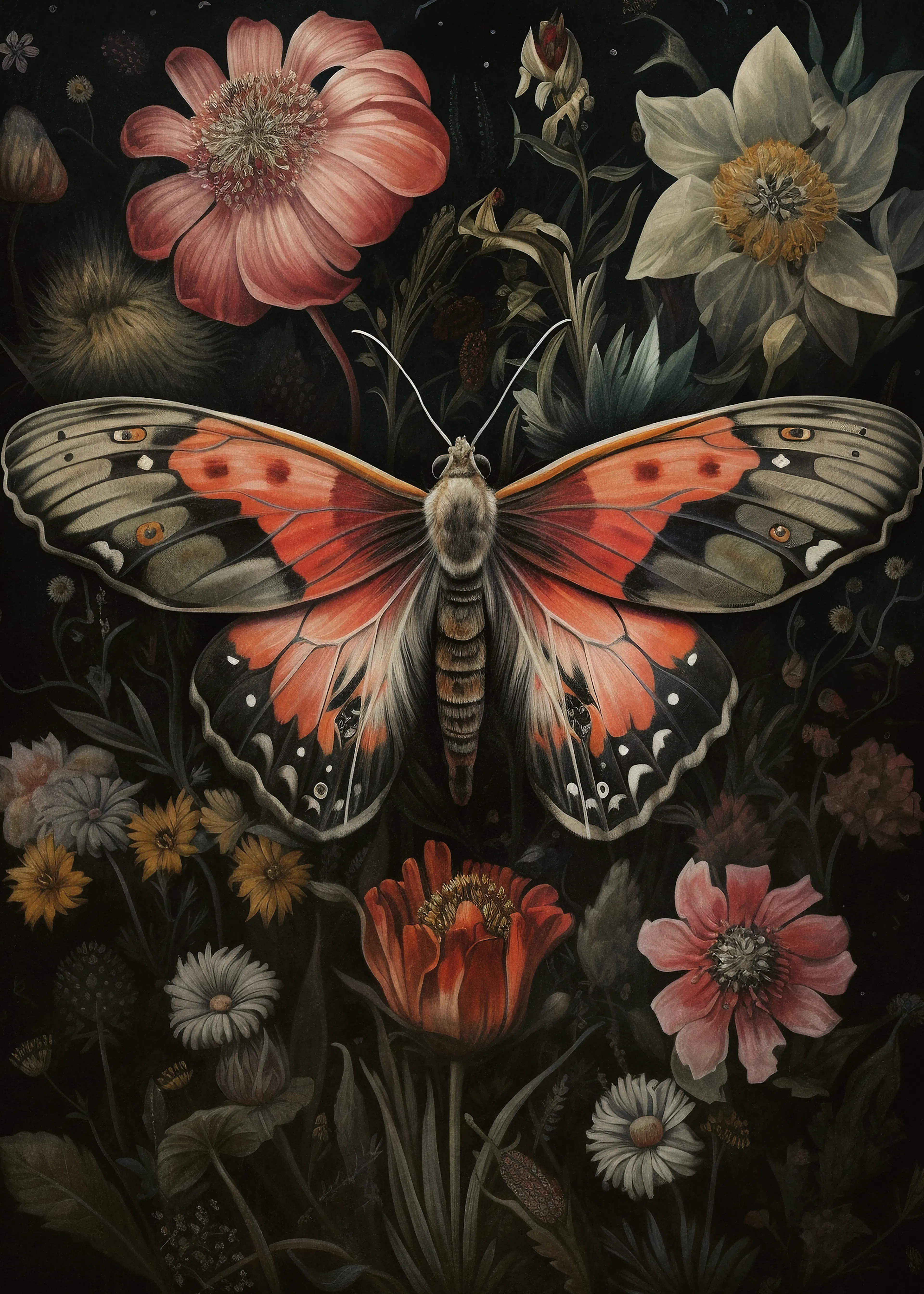 Olga Telnova - Papillon Vintage Affiche 0