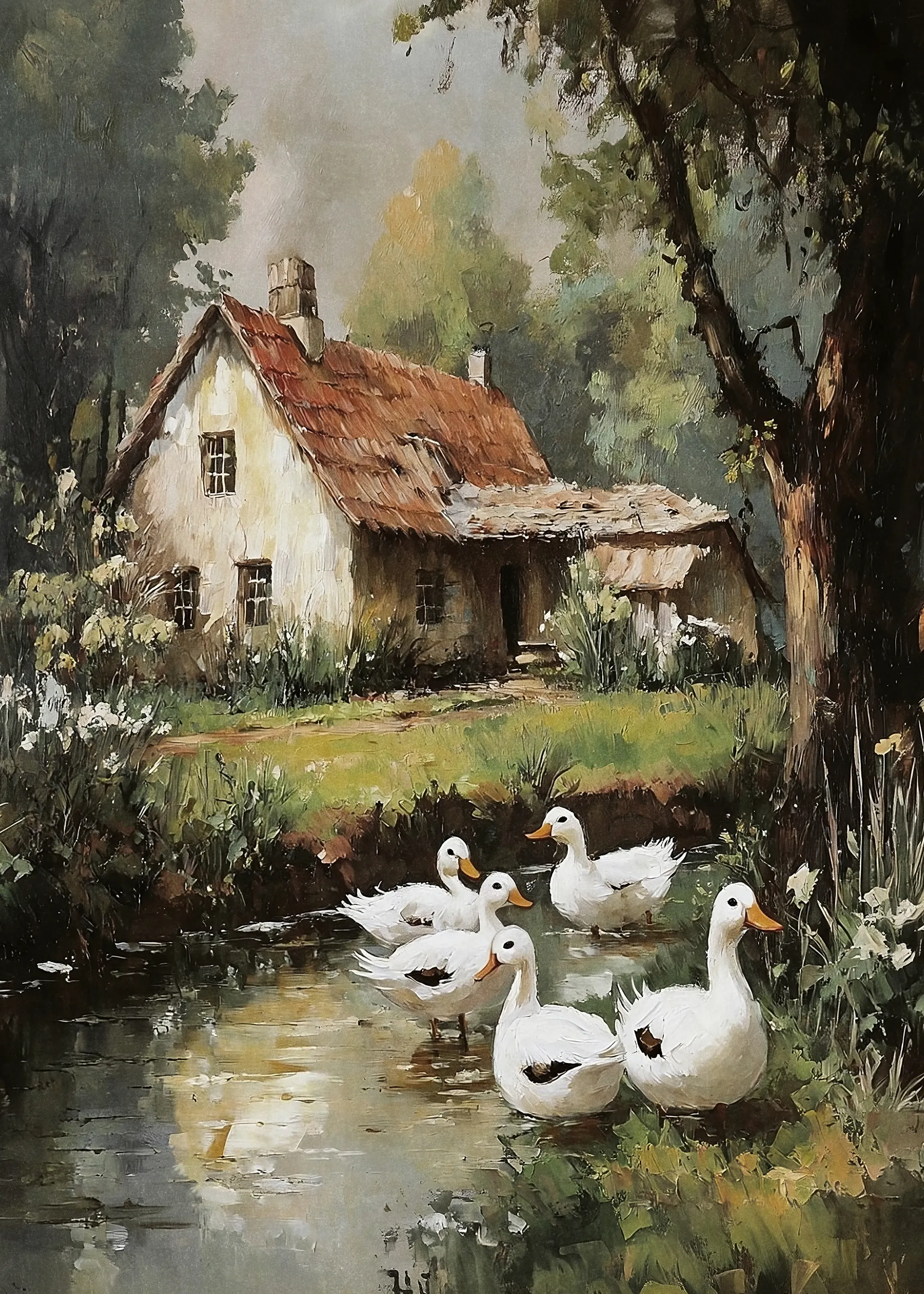 Olga Telnova - Cottage Champêtre Affiche 0