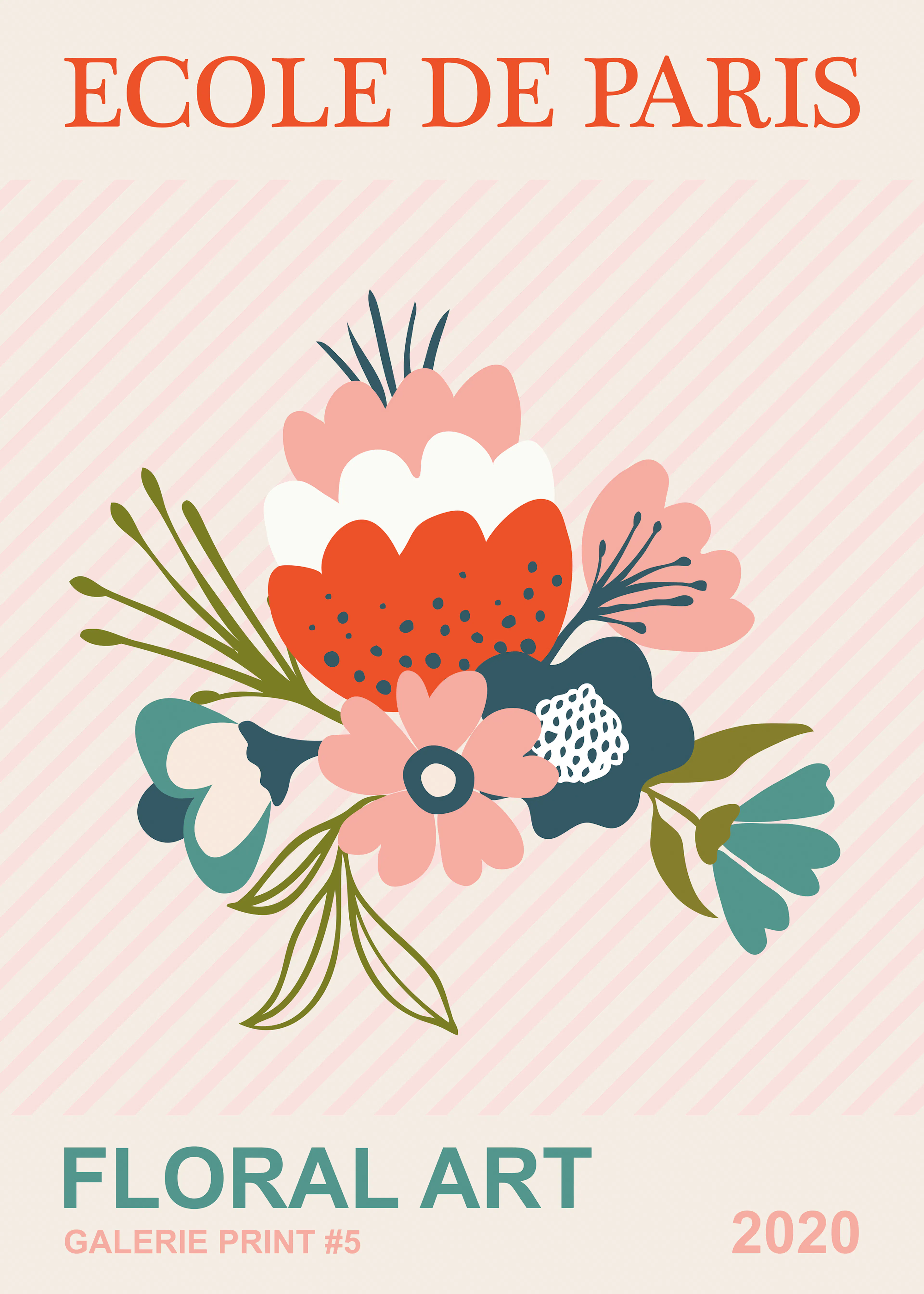 Olga Telnova - Ecole de Paris Floral Poster 0