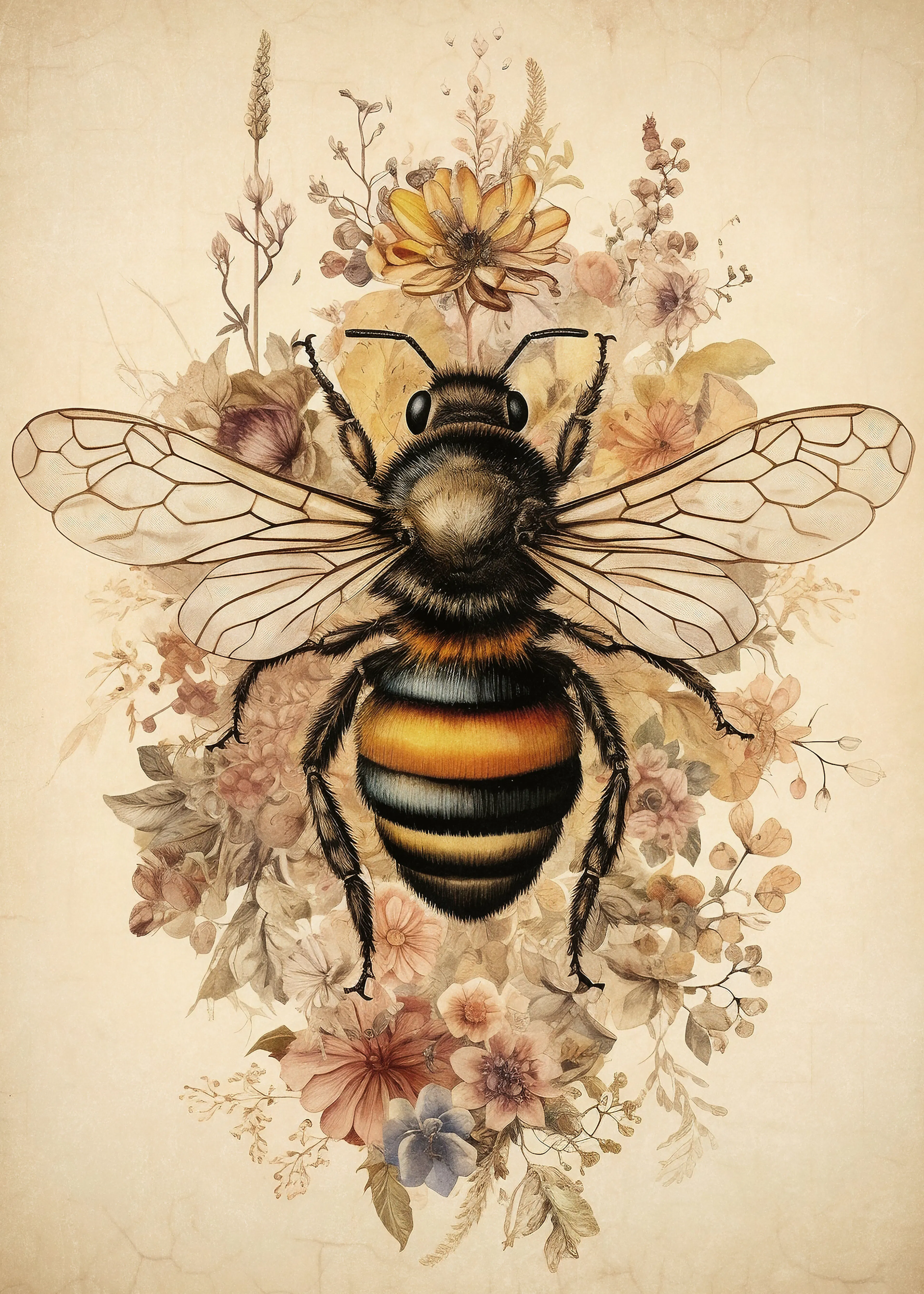 Olga Telnova - Abeille Florale Affiche 0