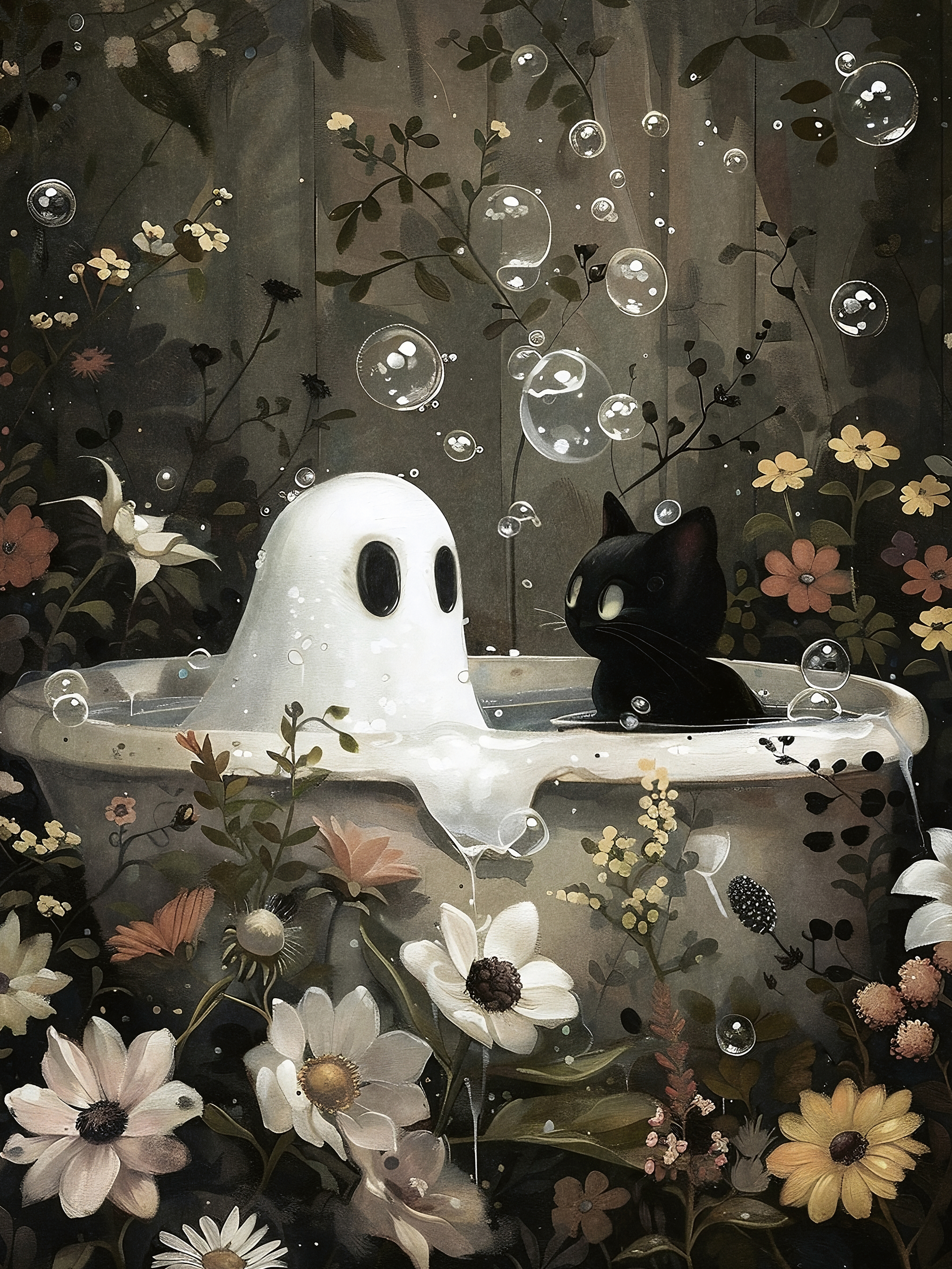 Olga Telnova - Ghost Bathtub Poster