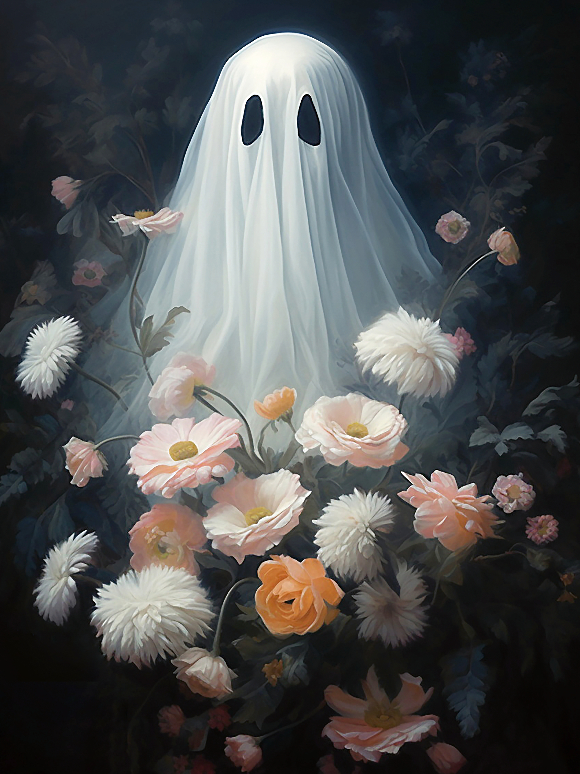Olga Telnova - Ghost Flowers Poster