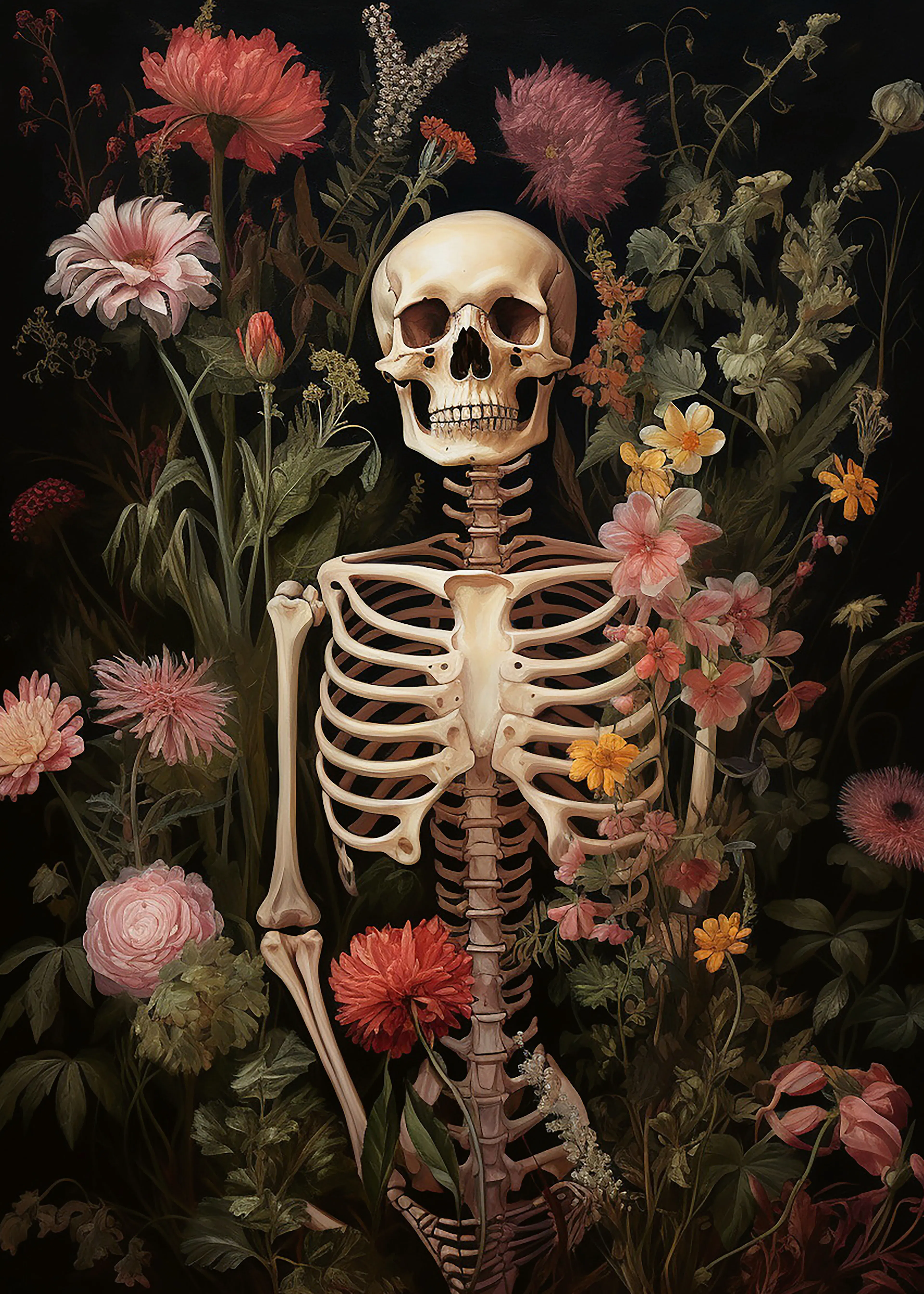 Olga Telnova - Skelettblumen Poster 0