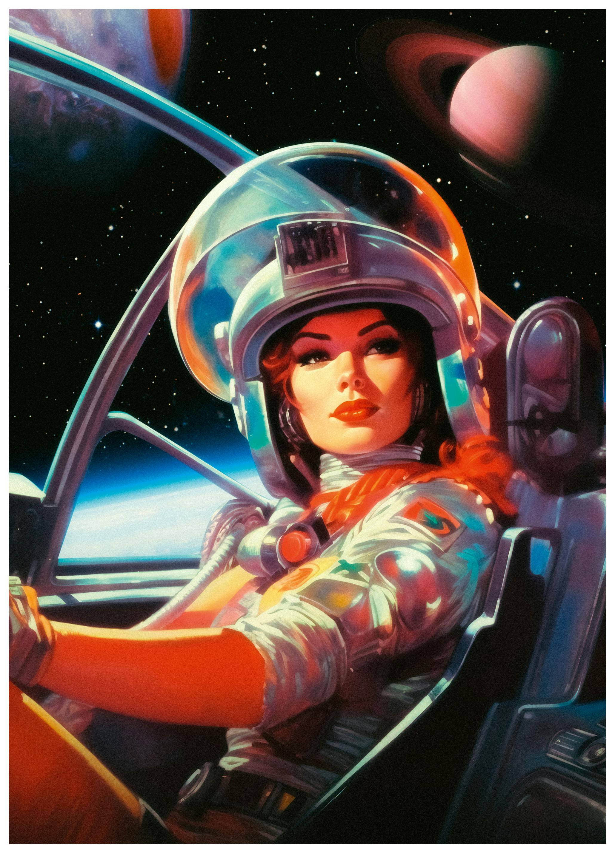 TauDalPoi - Astronaute Conducteur Affiche (40x50 cm) - Poster Store