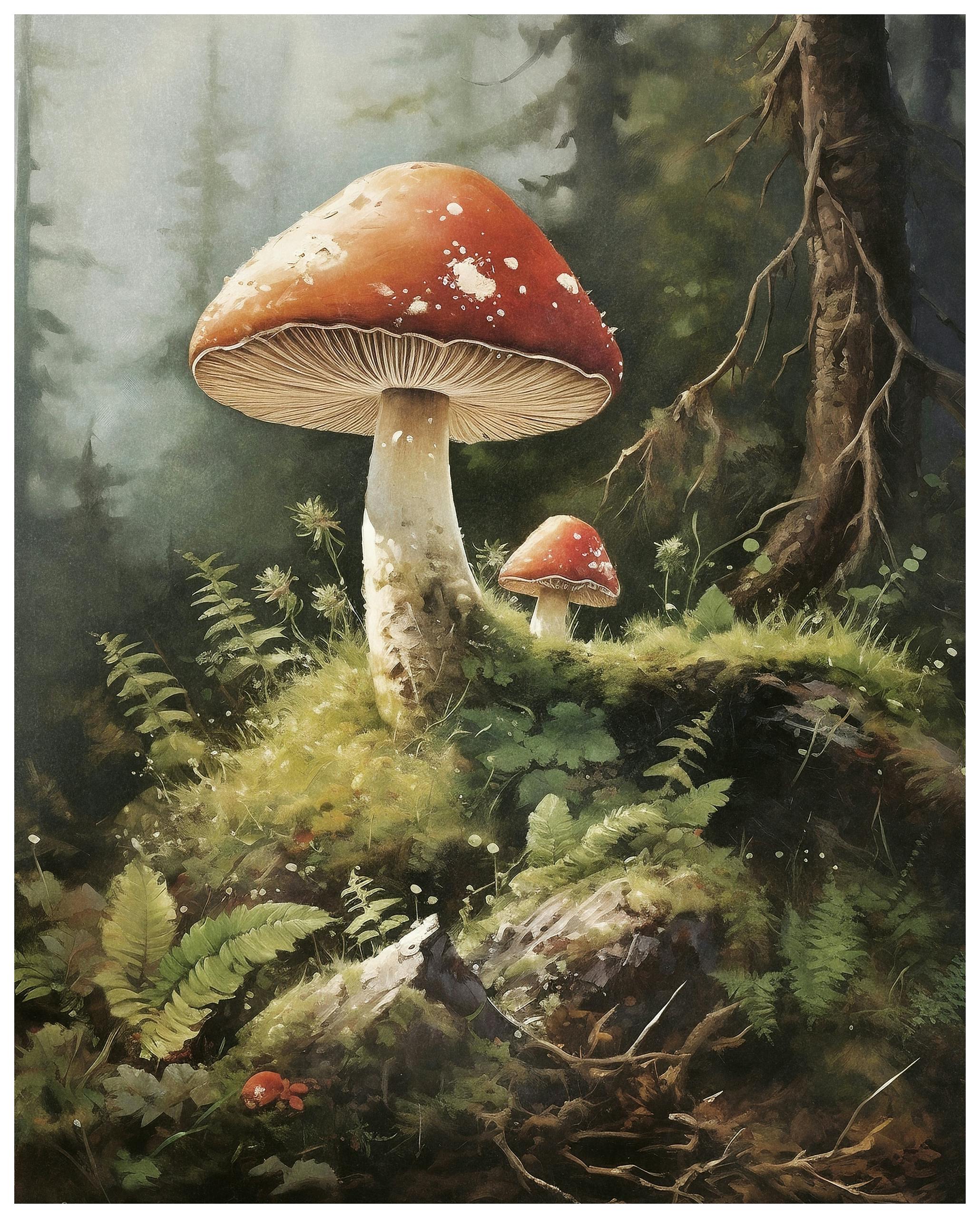 Olga Telnova - Svampskog Poster (21x30 cm) - Poster Store