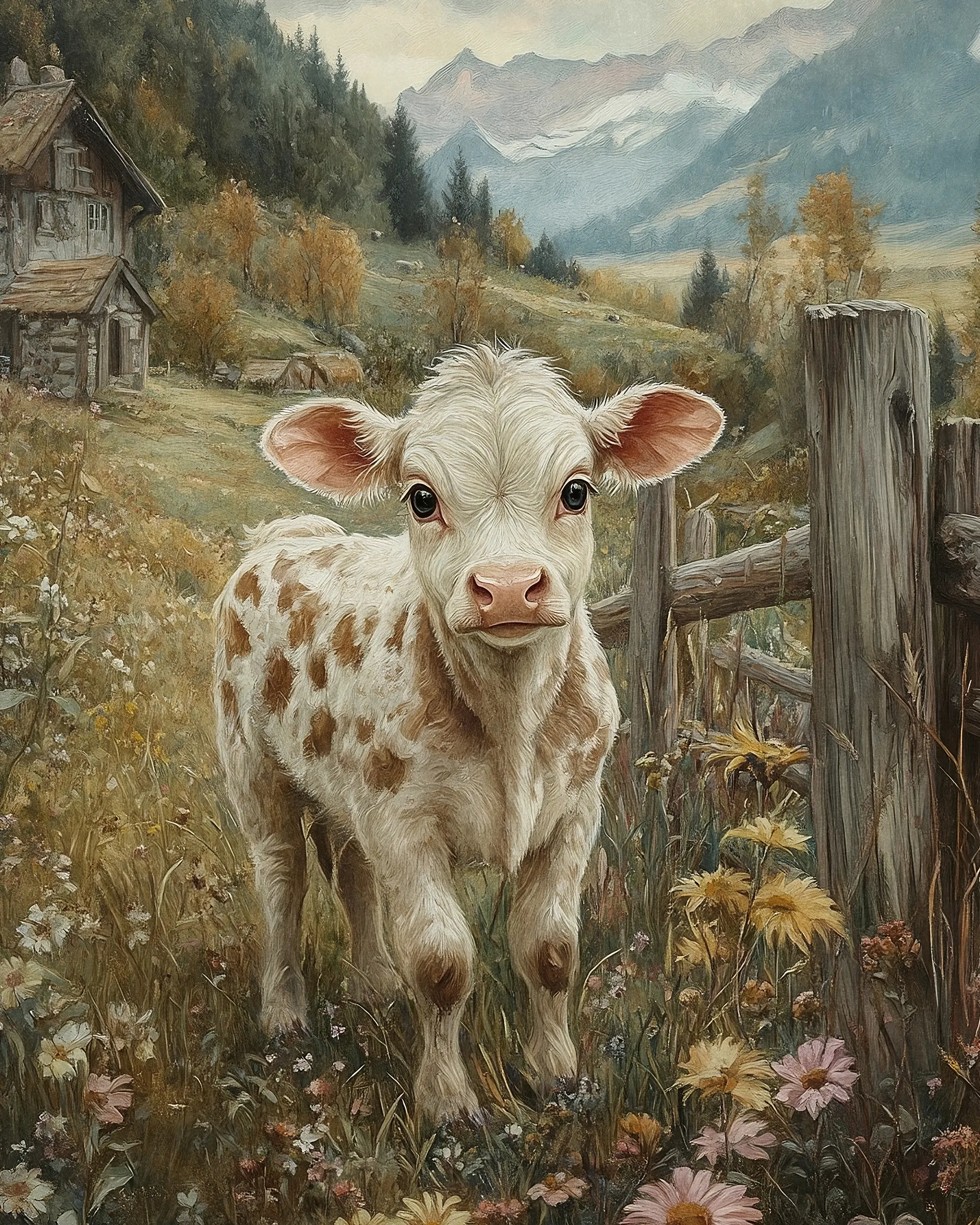 Olga Telnova - Pâturage aux Vaches Poster 0