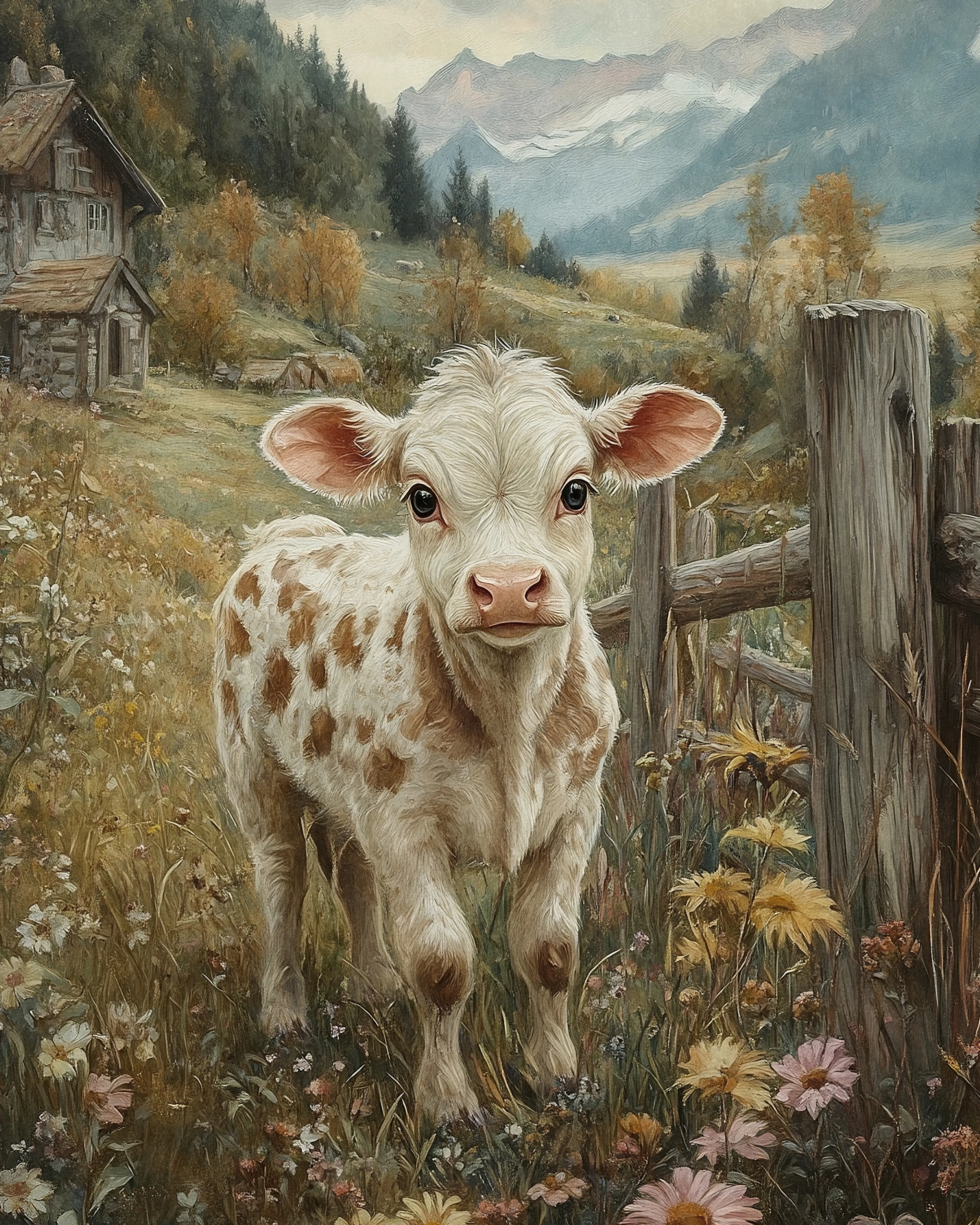 Olga Telnova - Pâturage aux Vaches Poster 0