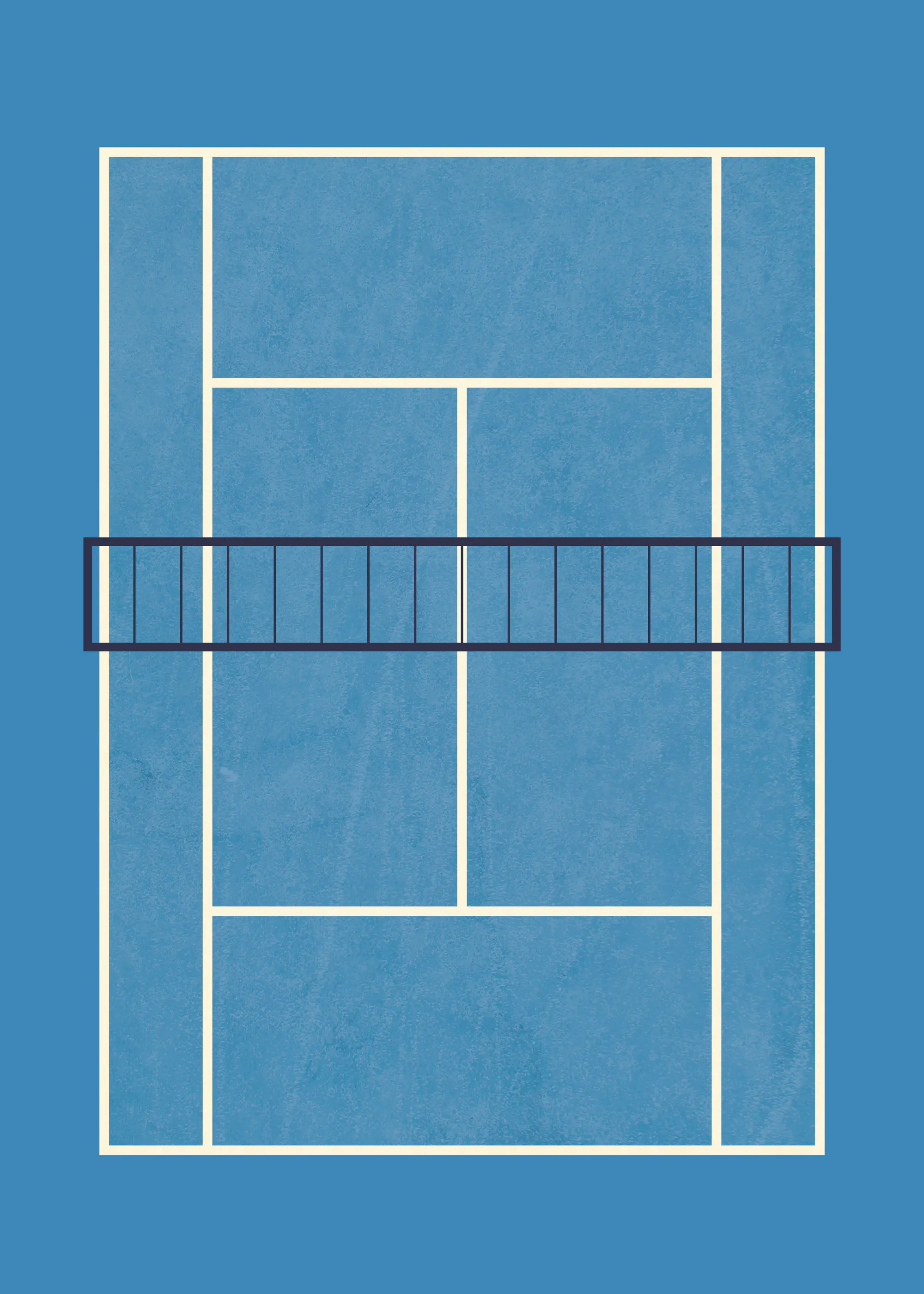 テニスコート ポスター 0