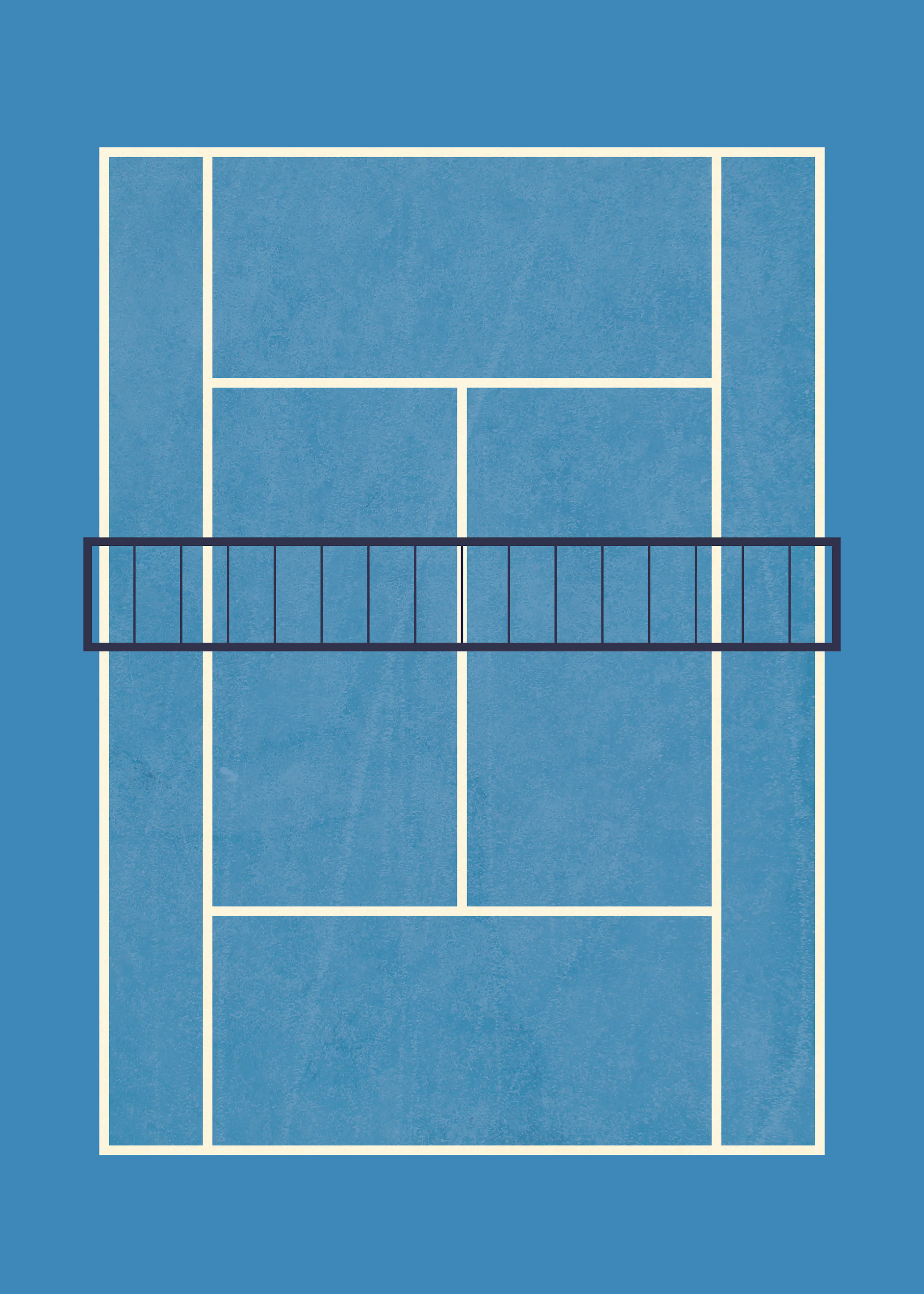 テニスコート ポスター 0