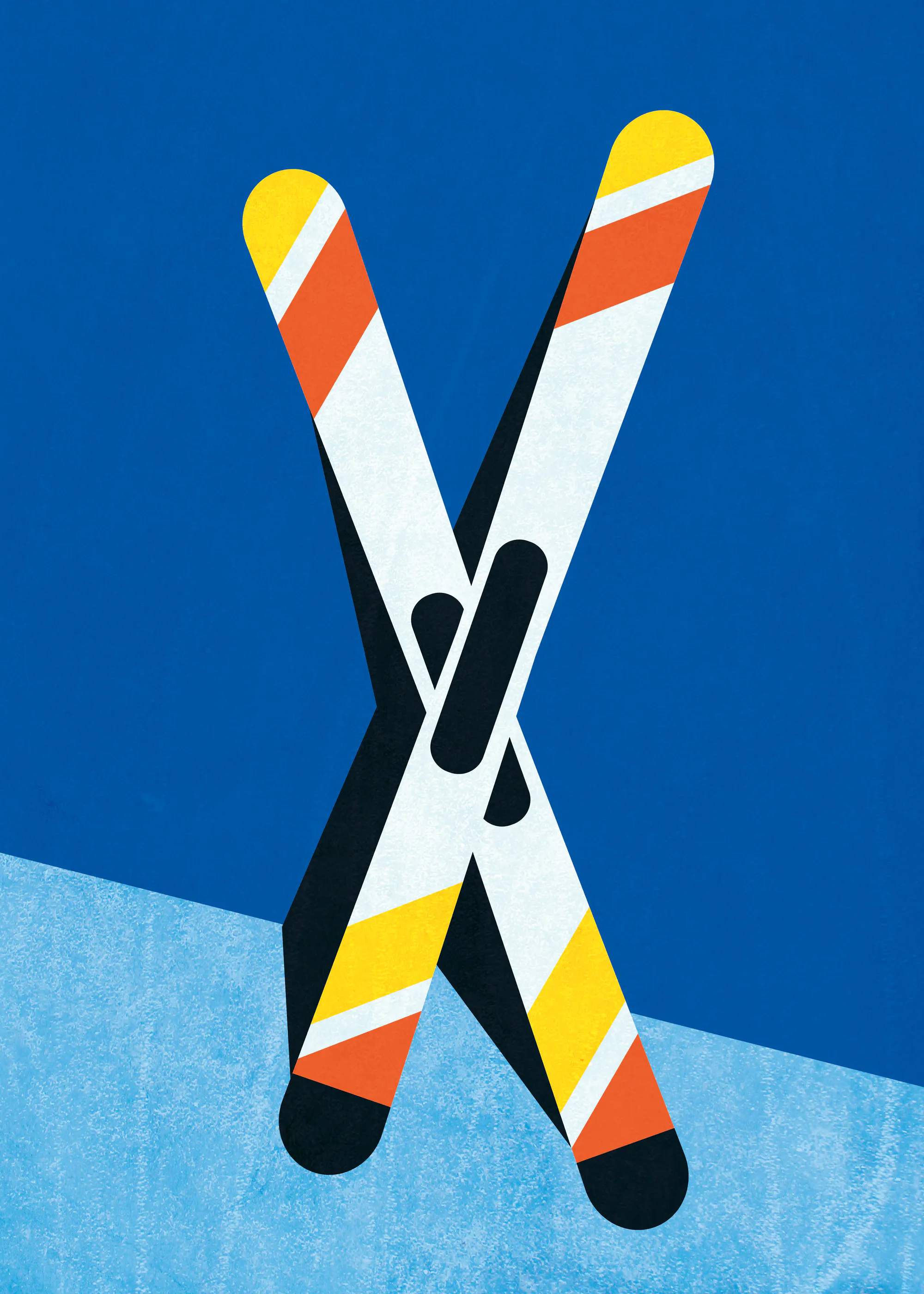 スキーアートポスター 0