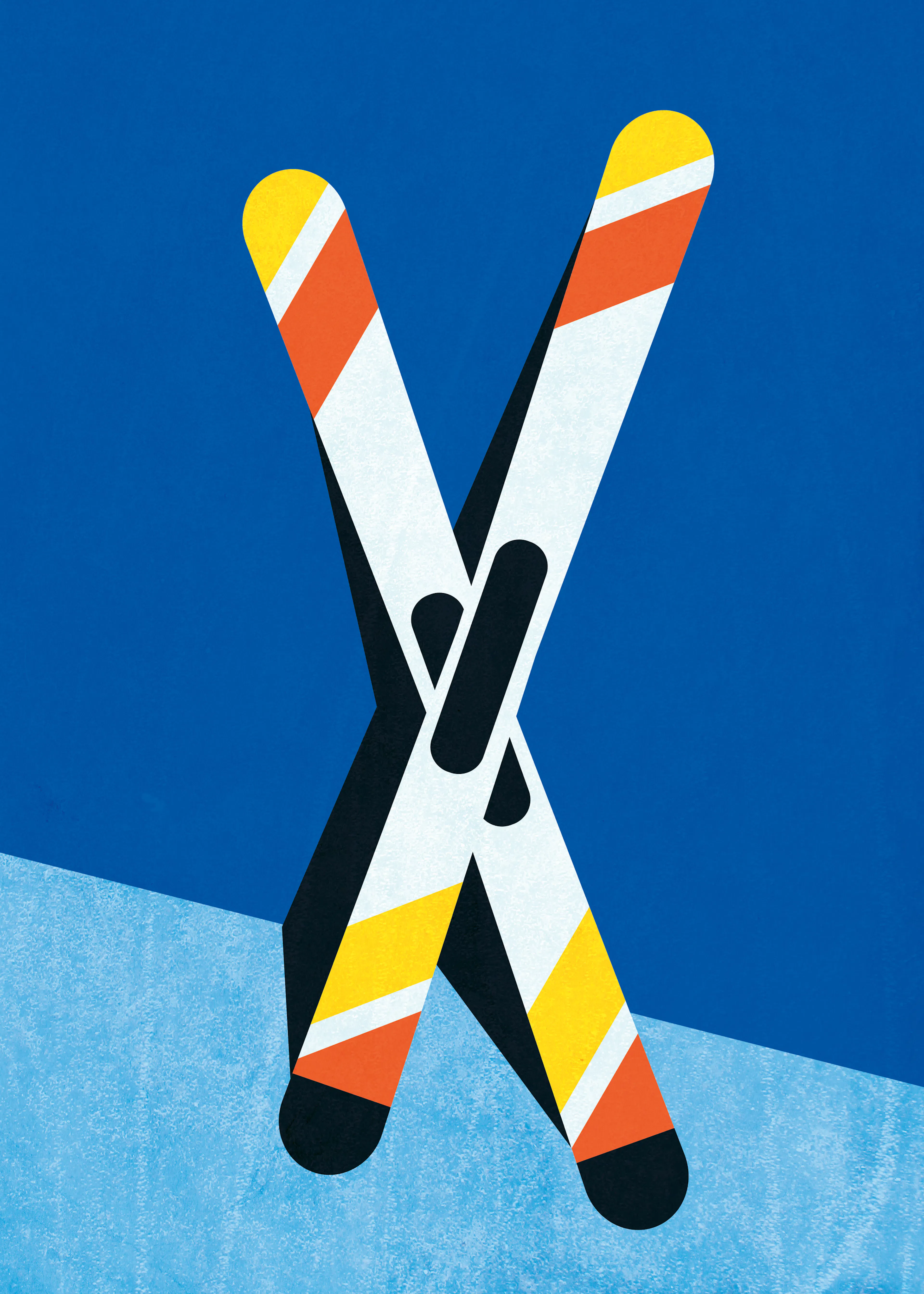 スキーアートポスター 0