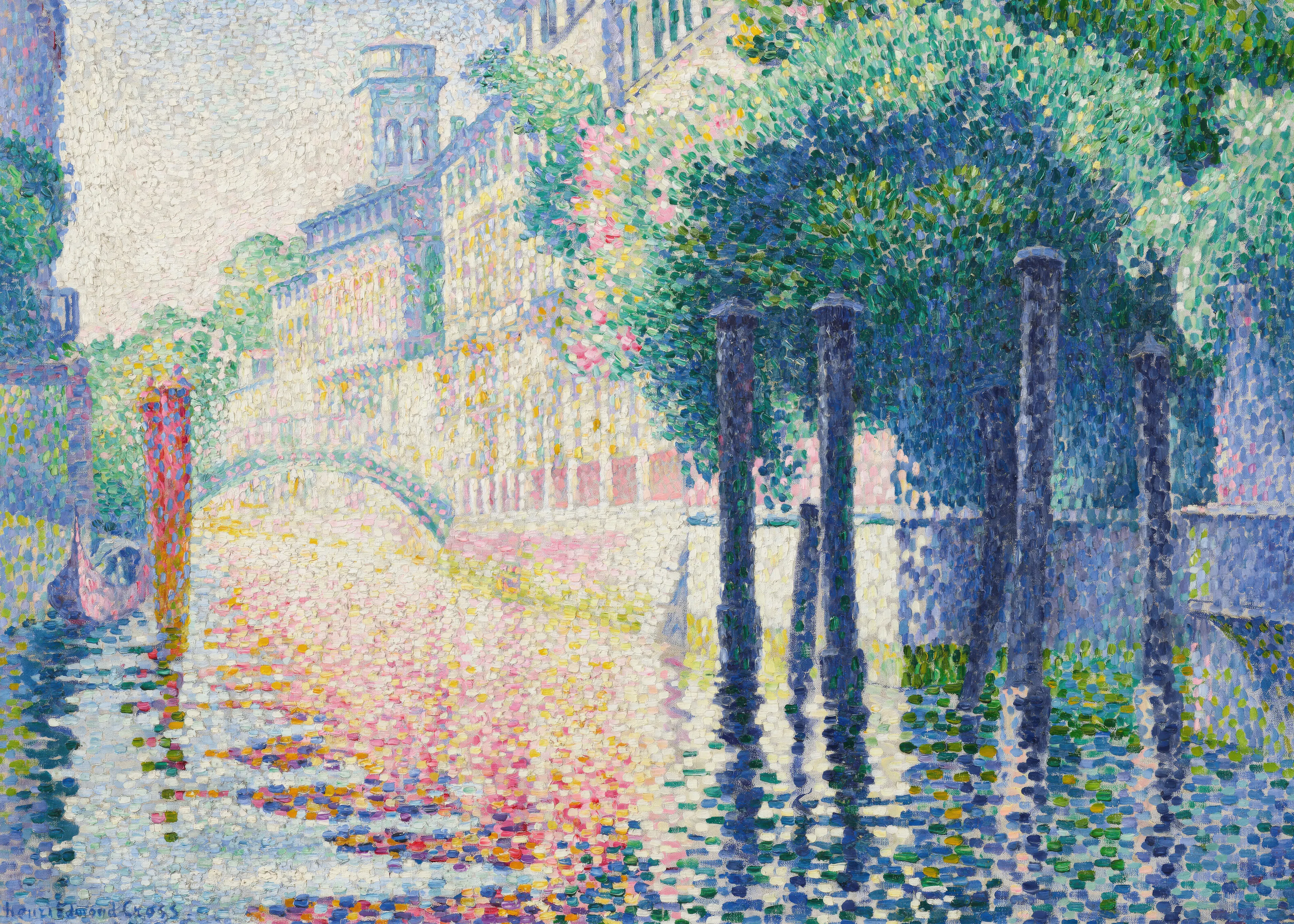 Henri-Edmond Cross - Rio San Trovaso Venise Poster 0