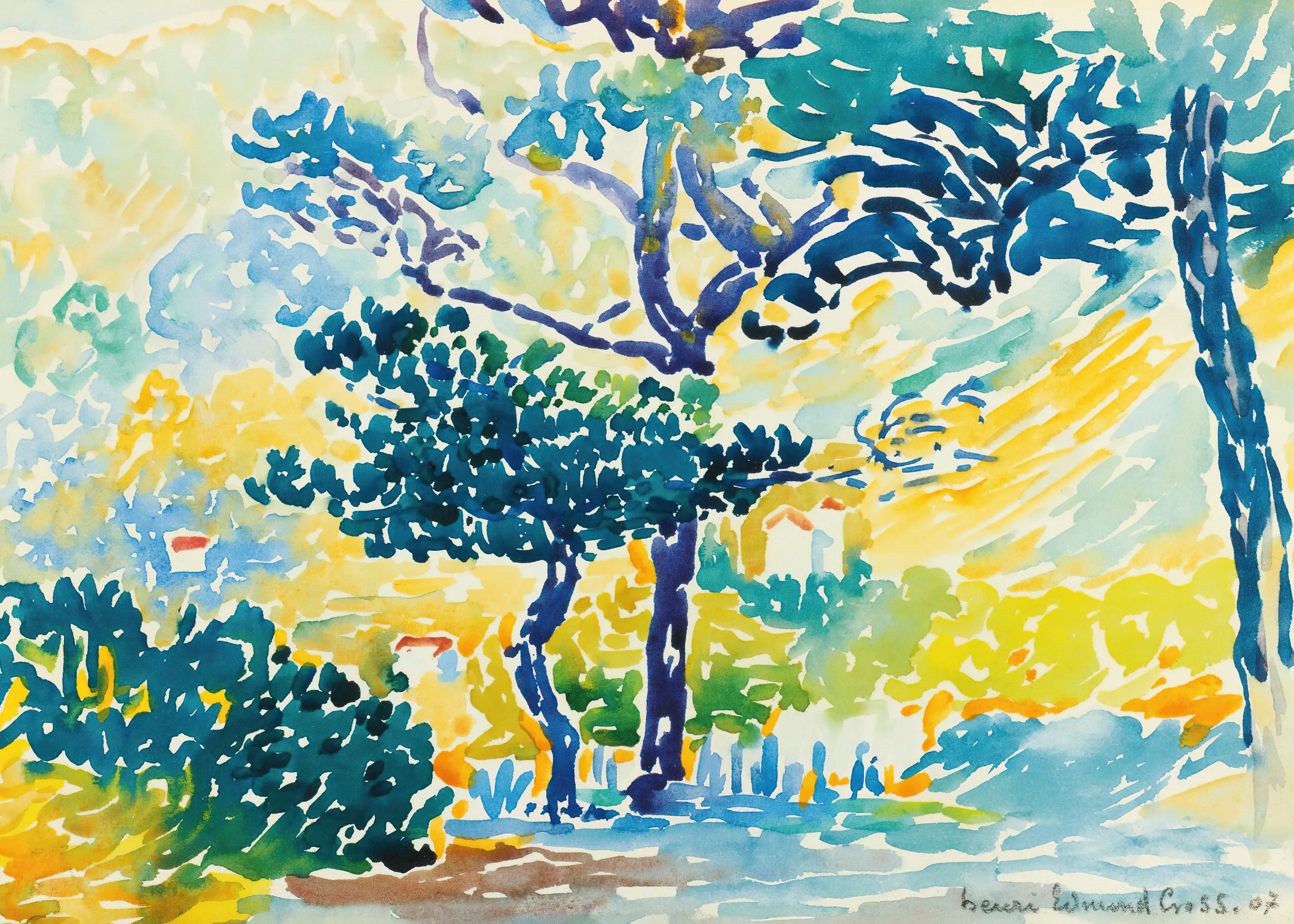 Henri-Edmond Cross - Paysage Provençal Poster 0