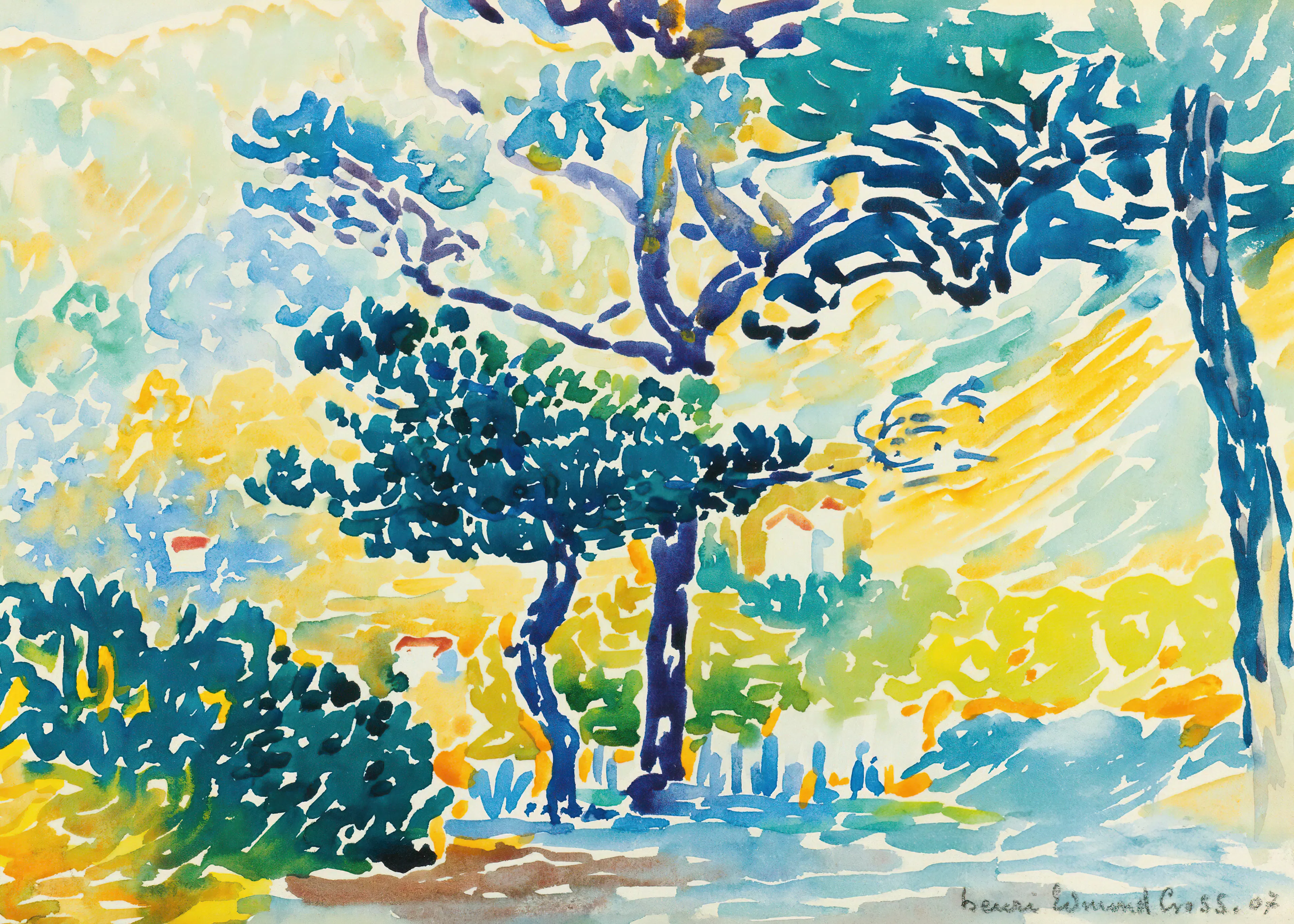 Henri-Edmond Cross - Paysage Provençal Poster 0