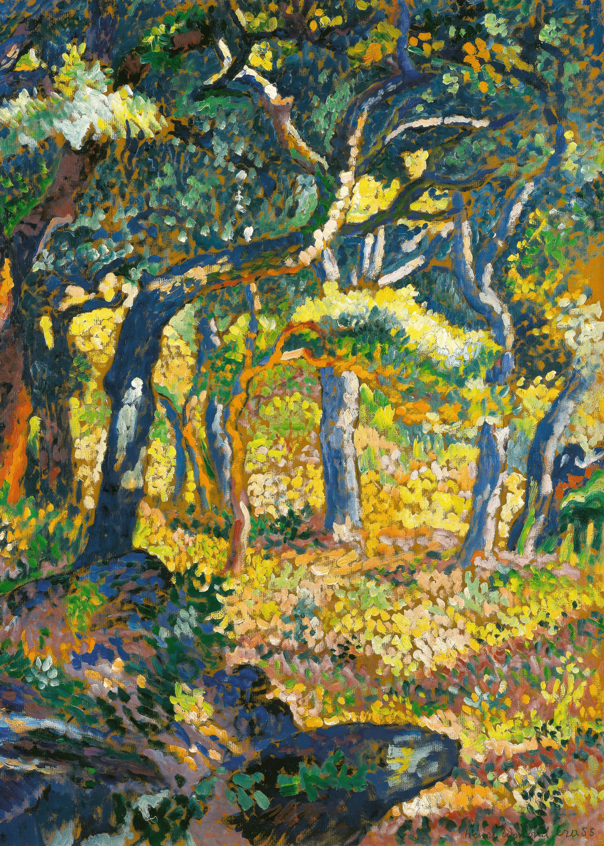 Henri-Edmond Cross - Une clairière en Provence ポスター 0