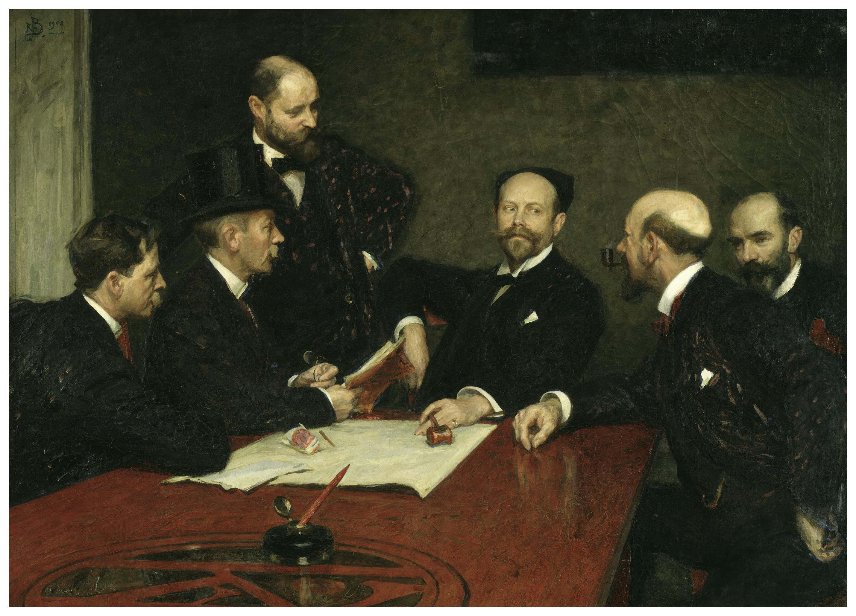 Richard Bergh - De Raad van de Kunstenaarsvereniging Poster (30x40 cm) - Poster Store