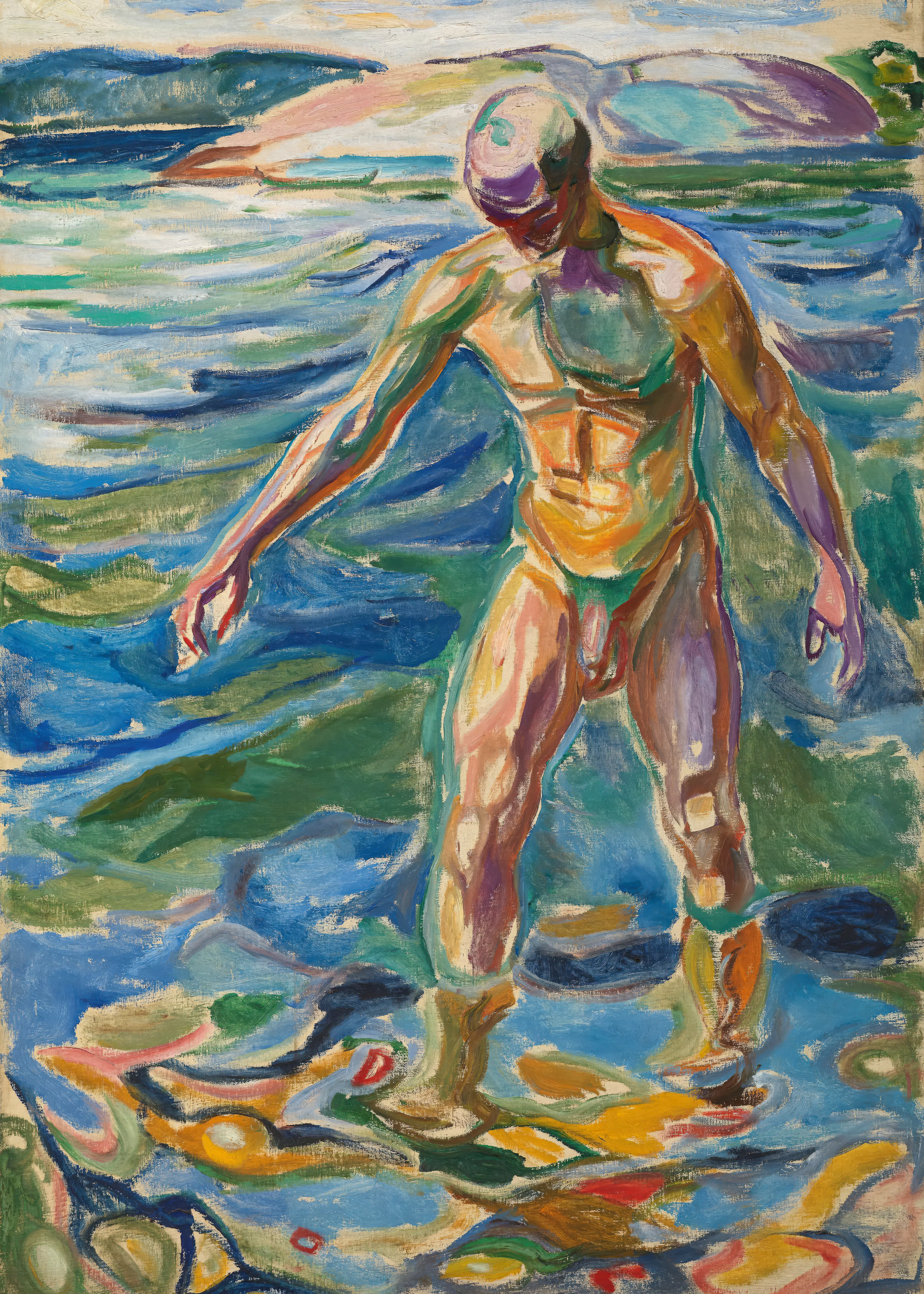 Edvard Munch - Bathing Man Poster 0