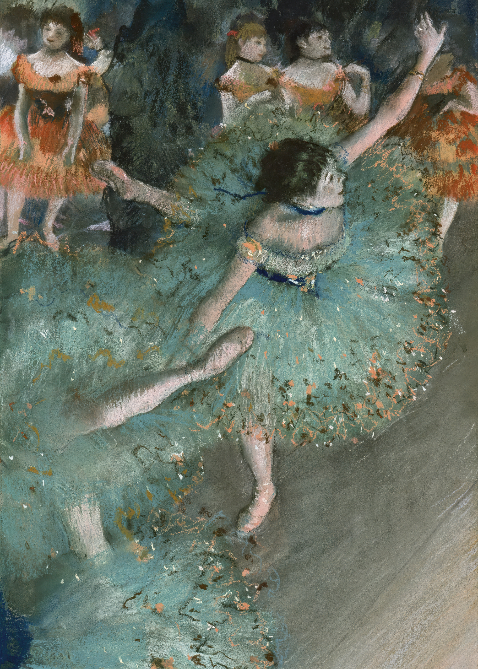 Degas Dancers Practicing at Barre Poster | Poster Store US