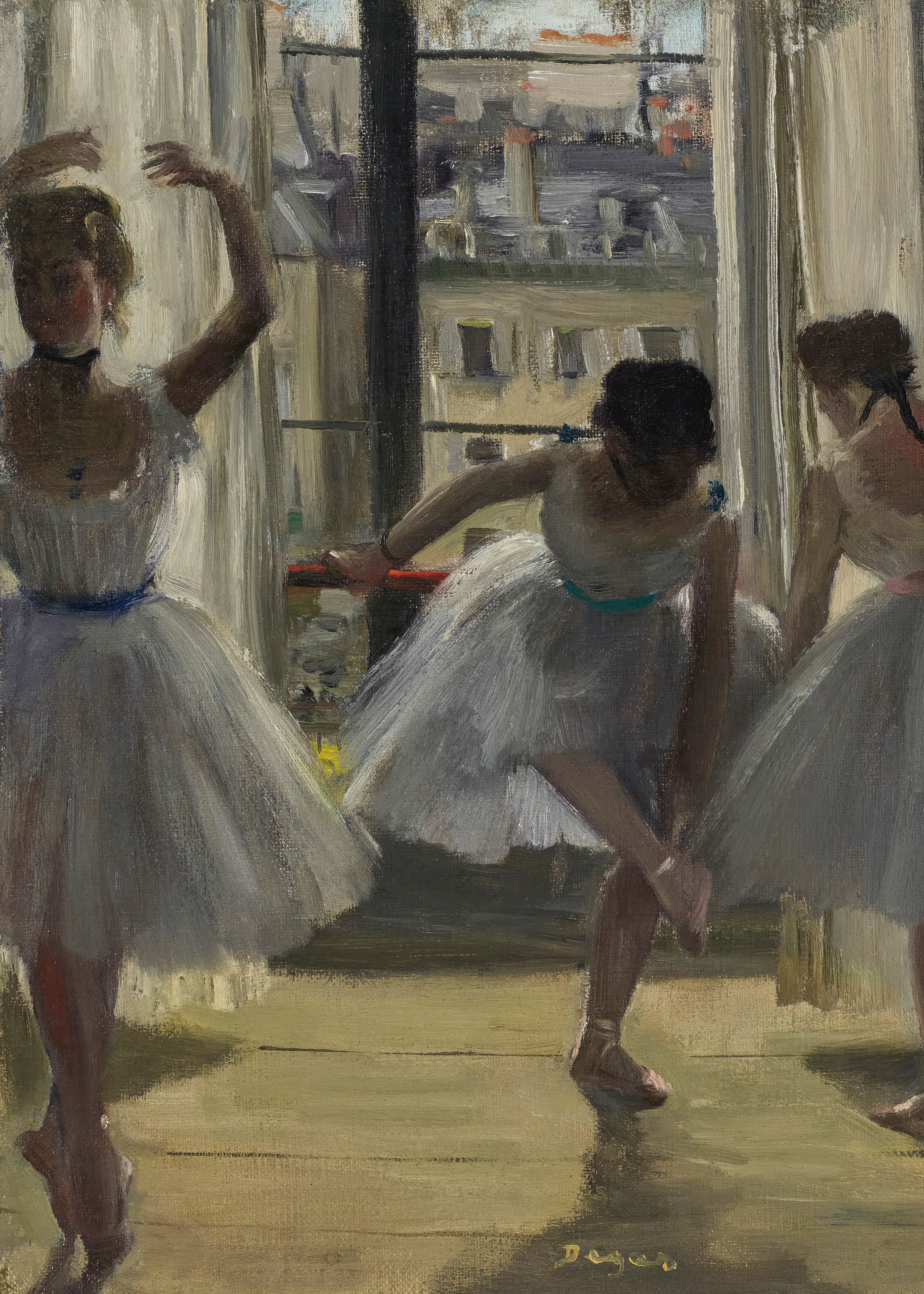 Edgar Degas - Danseuses dans une salle d’exercice Poster 0