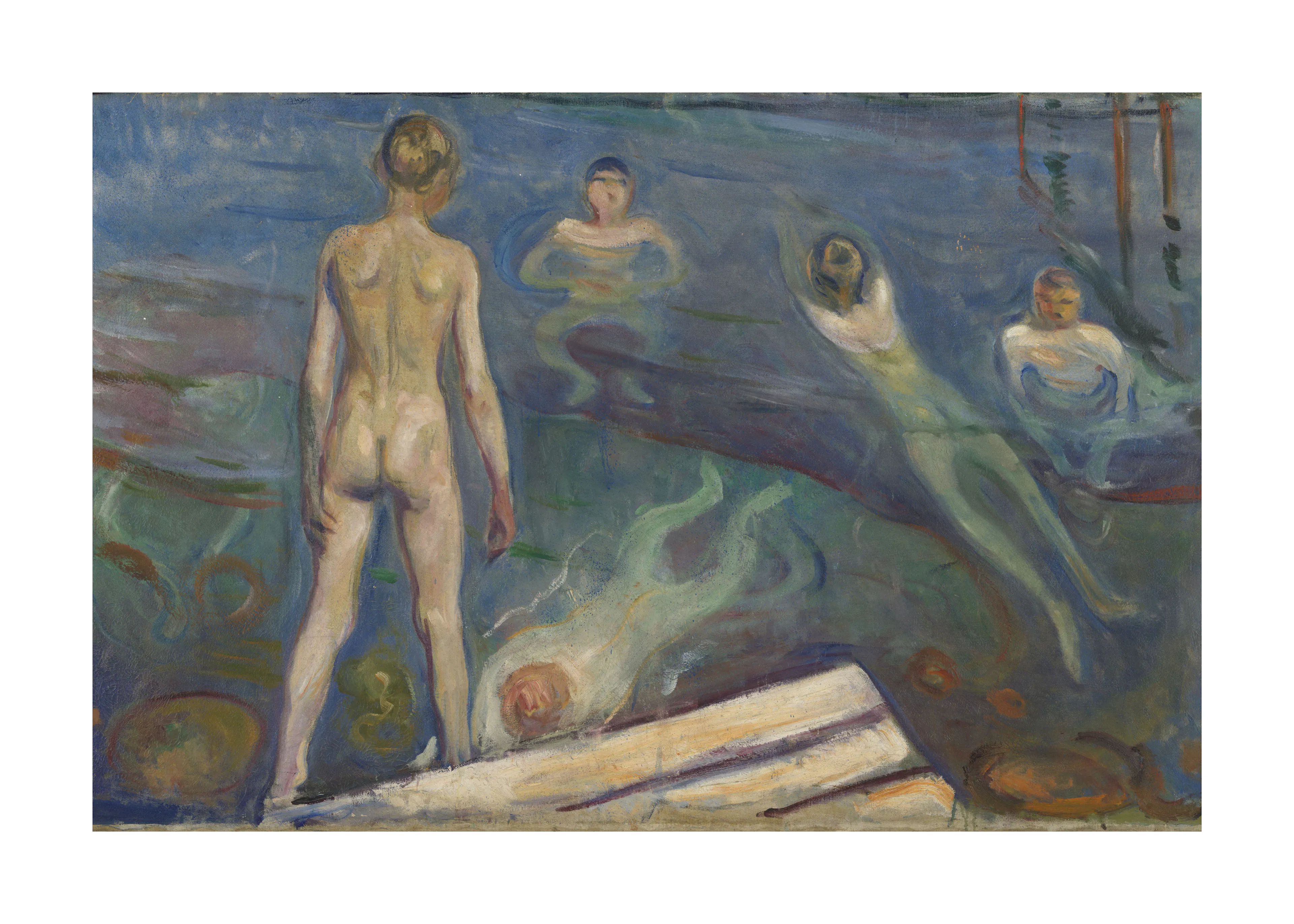エドヴァルド・ムンク - 水浴する少年たち ポスター 0