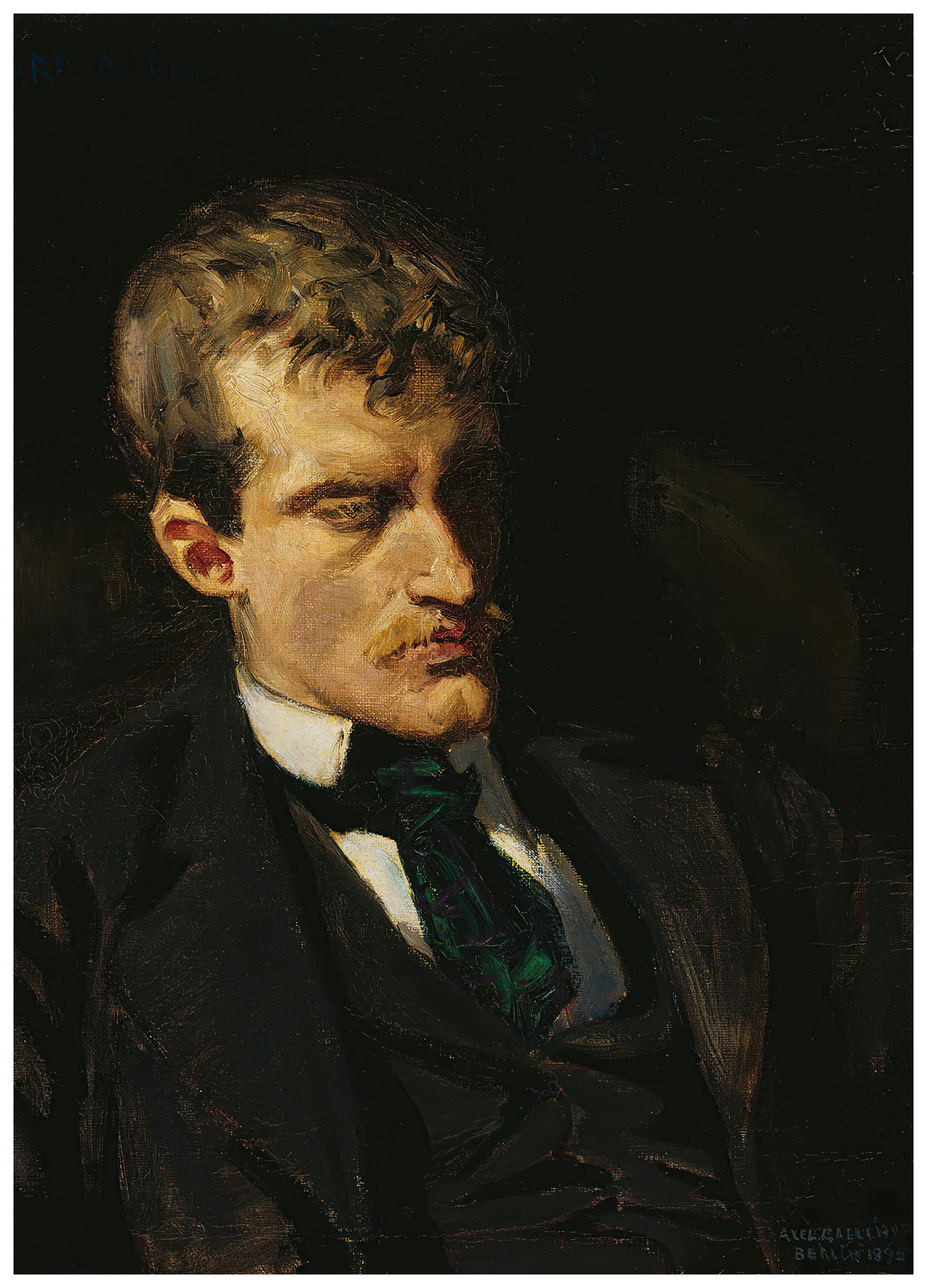 Akseli Gallen-Kallela - Porträtt av Edvard Munc Poster (40x50 cm) - Poster Store