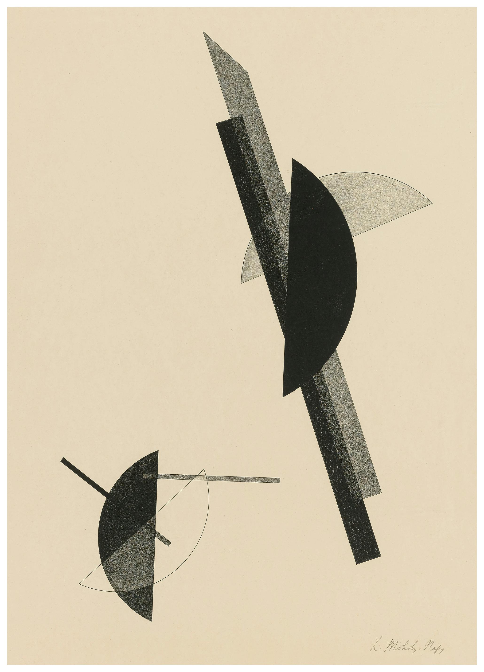 László Moholy-Nagy - Kestnermappe Komposition One Plate P Affiche (50x70 cm) - Poster Store