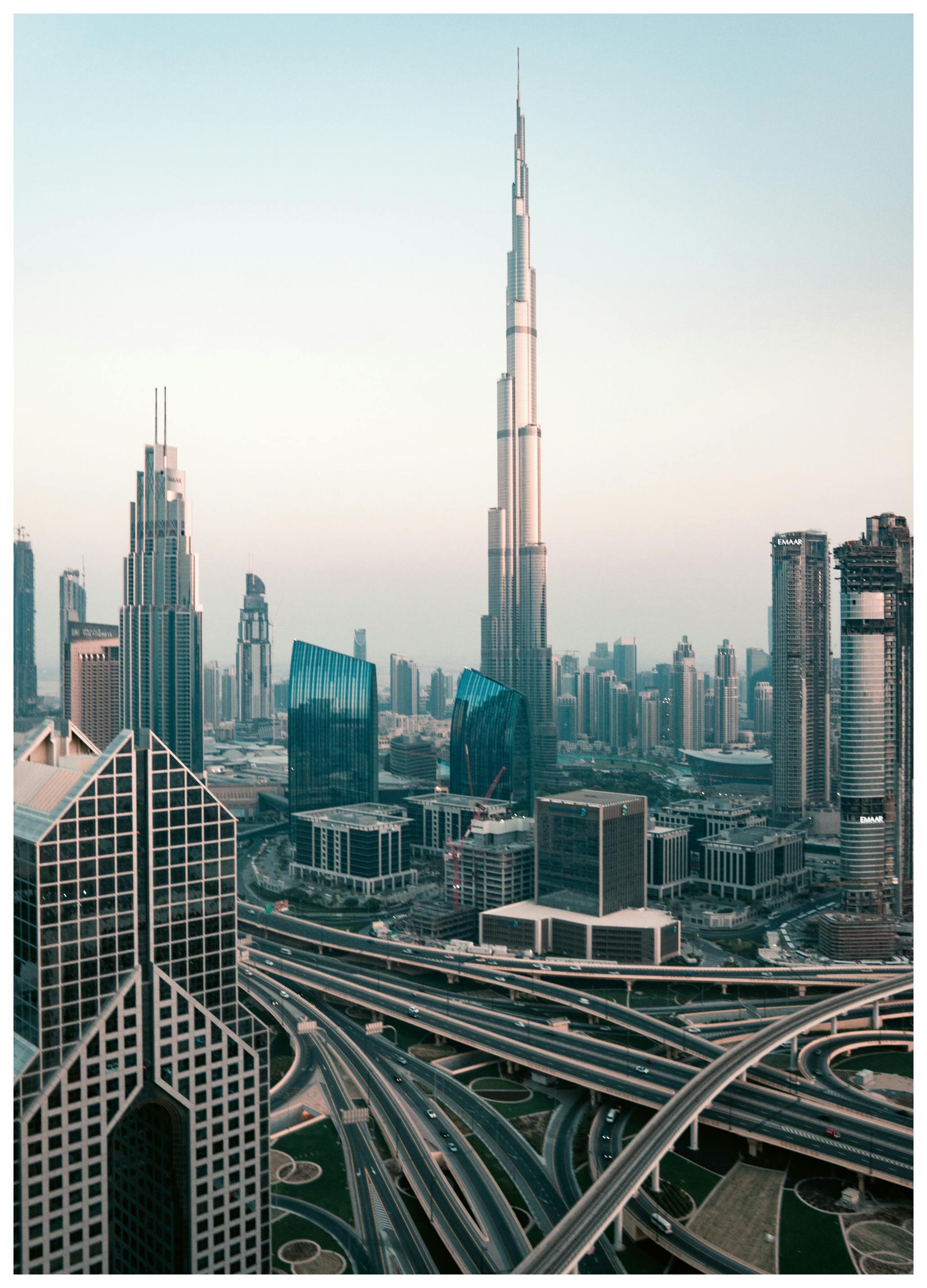 Dubai Skyline Poster (21x30 cm) - Poster Store