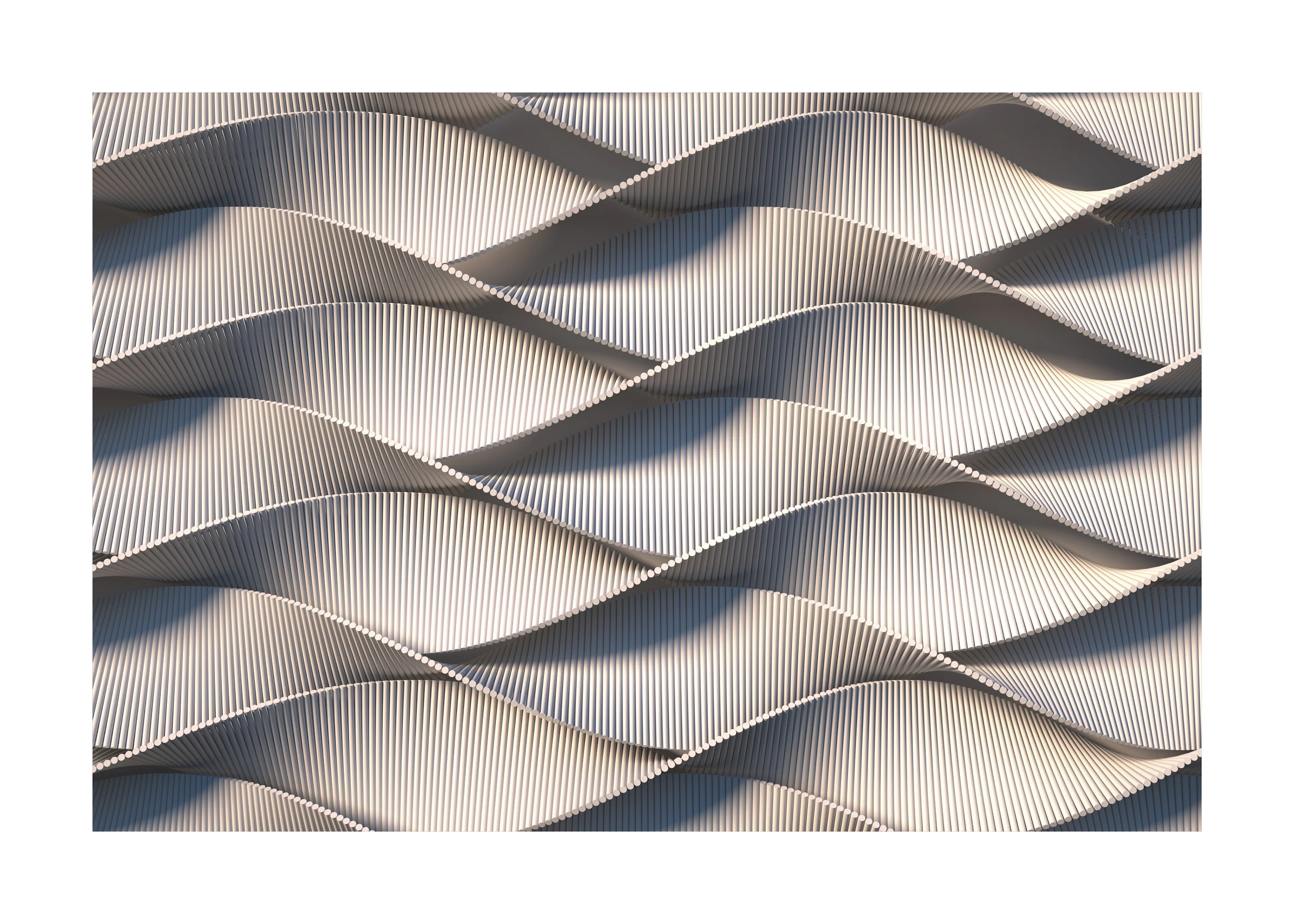 Abstract Waves Poster 0