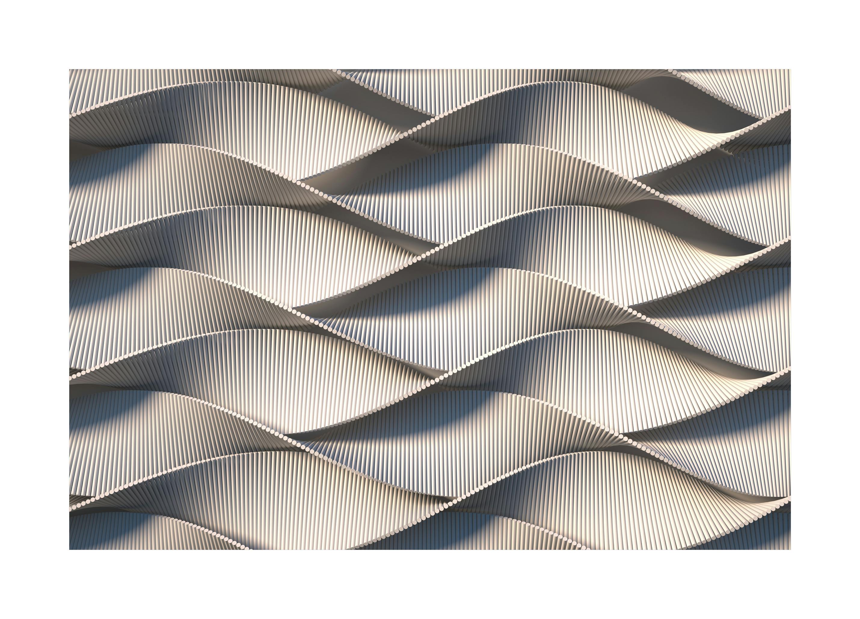 Prints Abstract Waves Poster (50x50 cm) - Poster Store