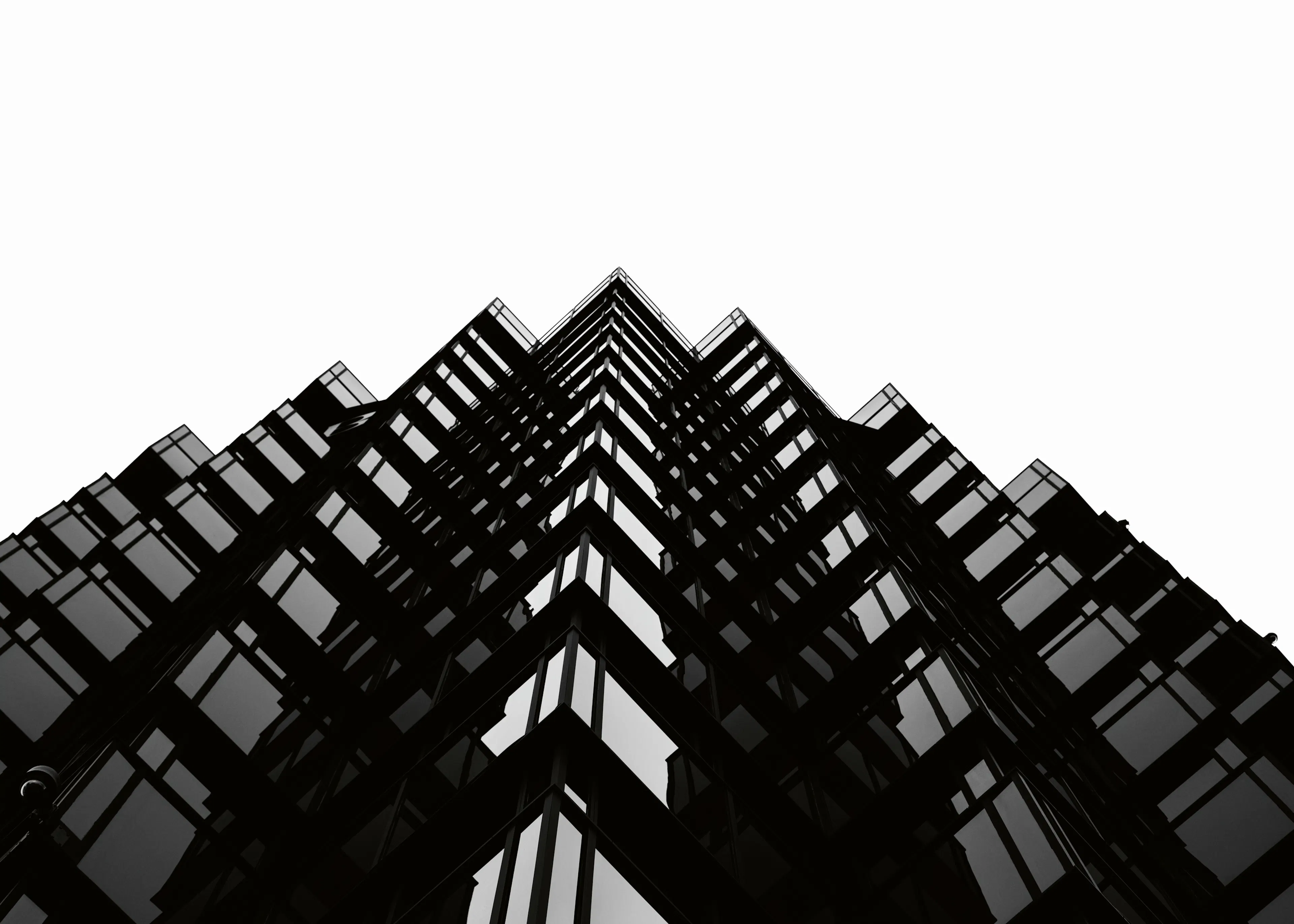 Black and White Building Poster 0