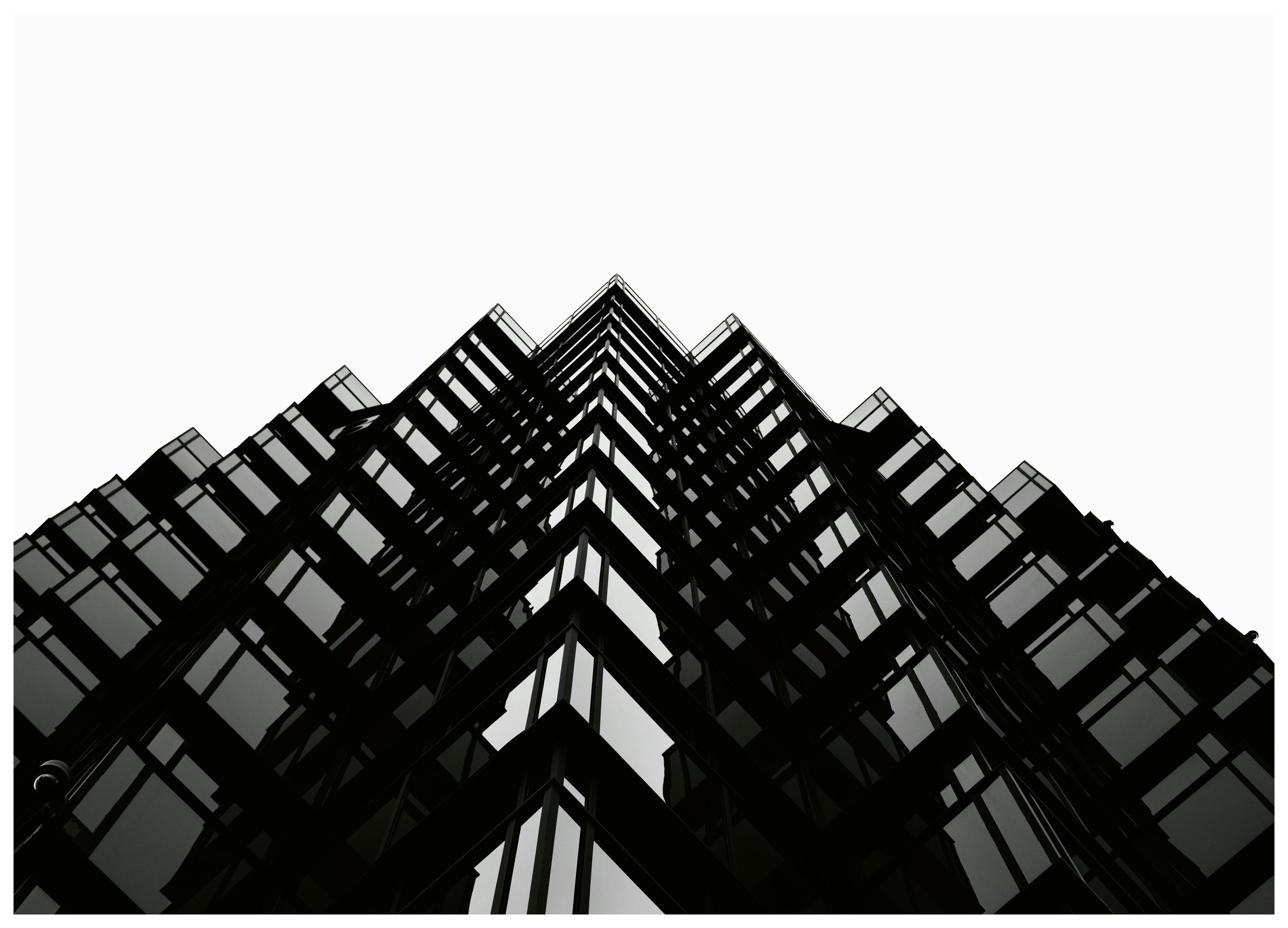 Edificio Bianco e Nero Poster (50x70 cm) - Poster Store