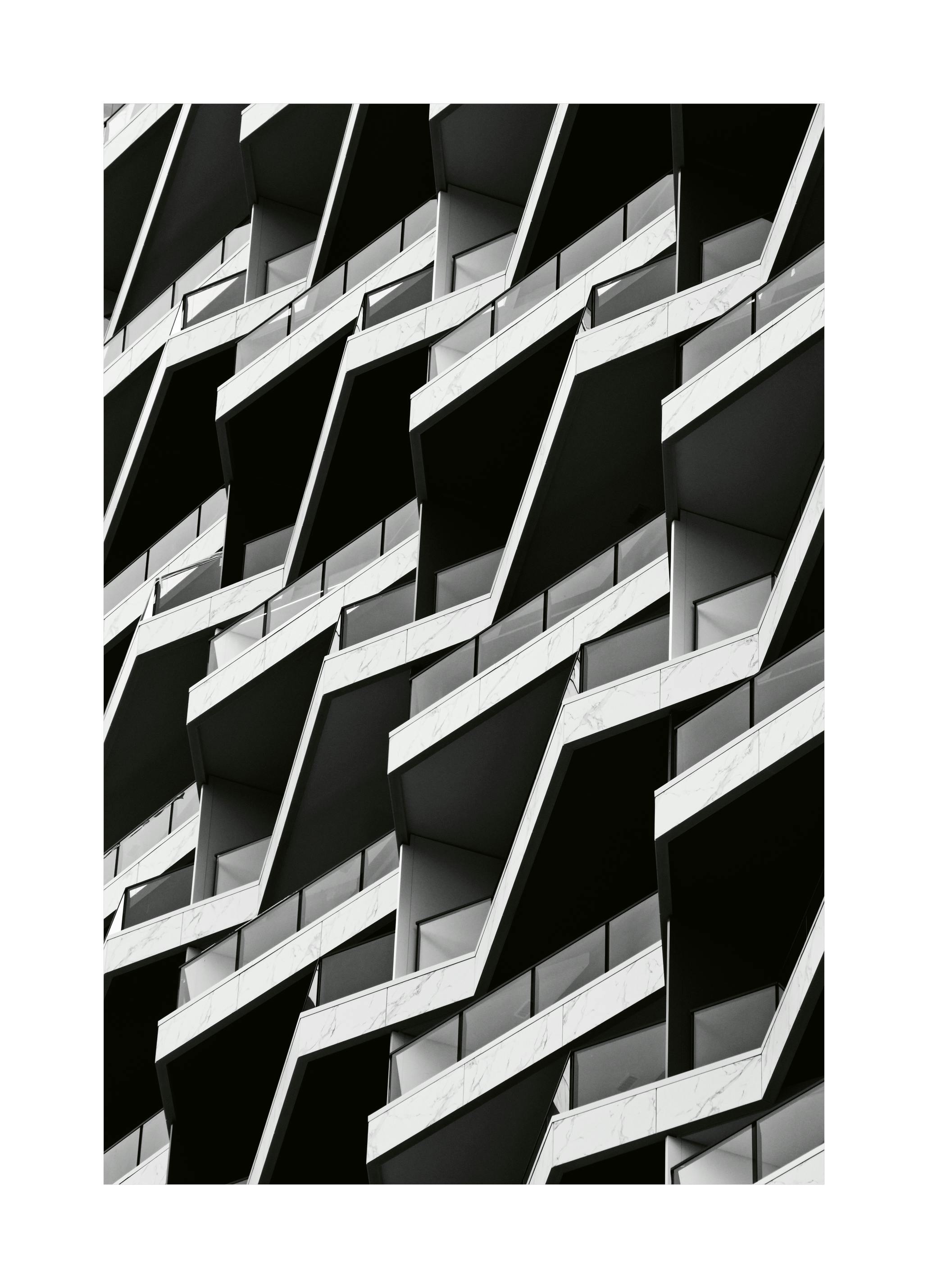 Façade Géométrique Poster (70x100 cm) - Poster Store