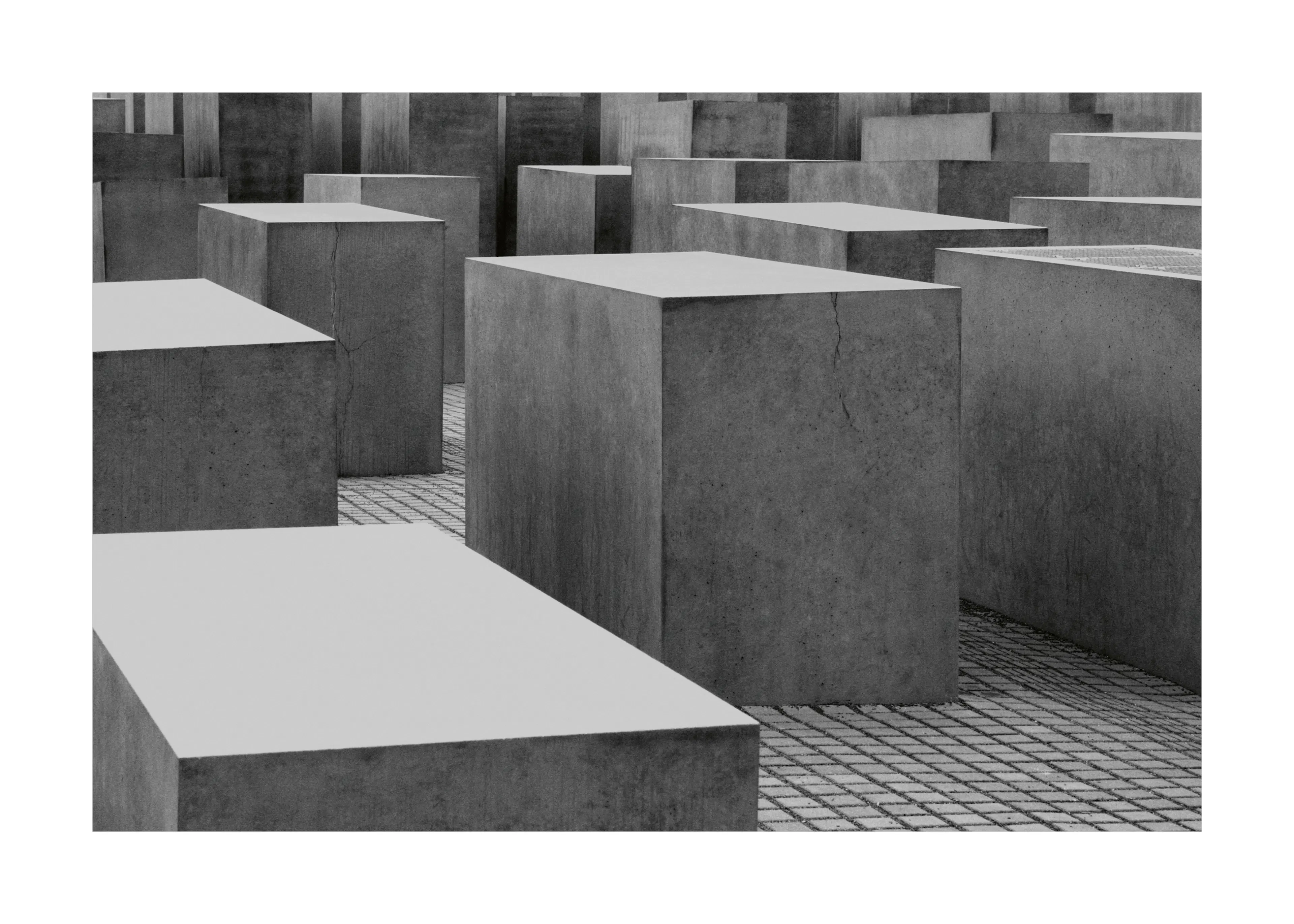 Abstract Concrete Blocks Poster 0